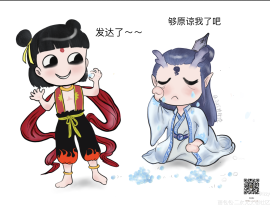 哪吒魔丸讲师哈_绘画作品