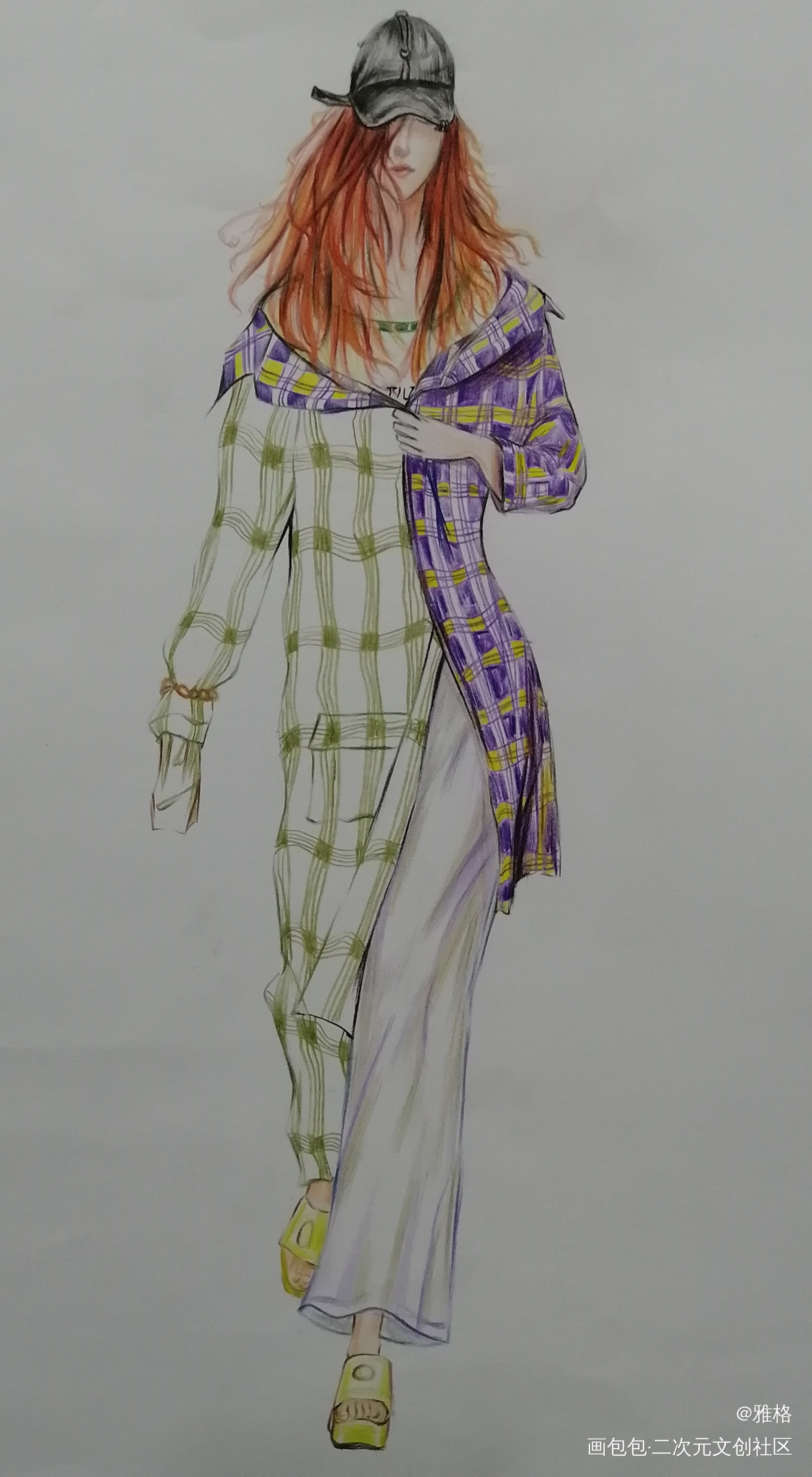 等俺放假回家画点其他的！！！_平涂求点评临摹绘画作品