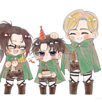 团兵埃尔文利威尔共6张2021-02-16266枸蛋子进击的巨人团兵埃尔文