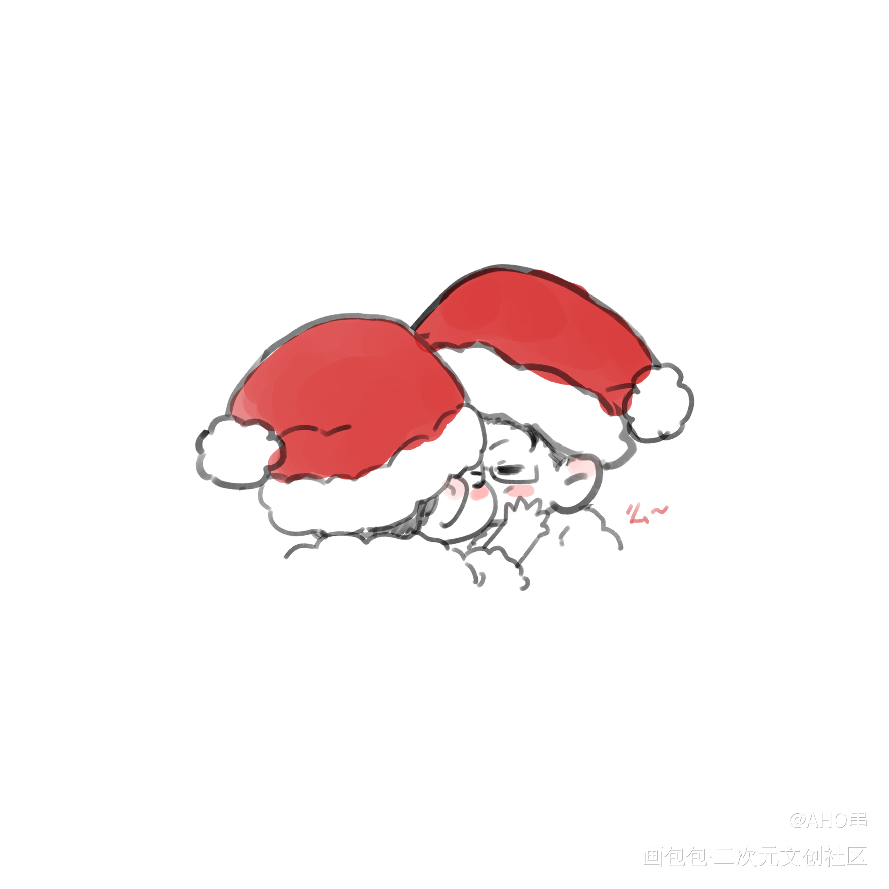 圣诞快乐_针锋对决188男团原顾Q版绘画作品