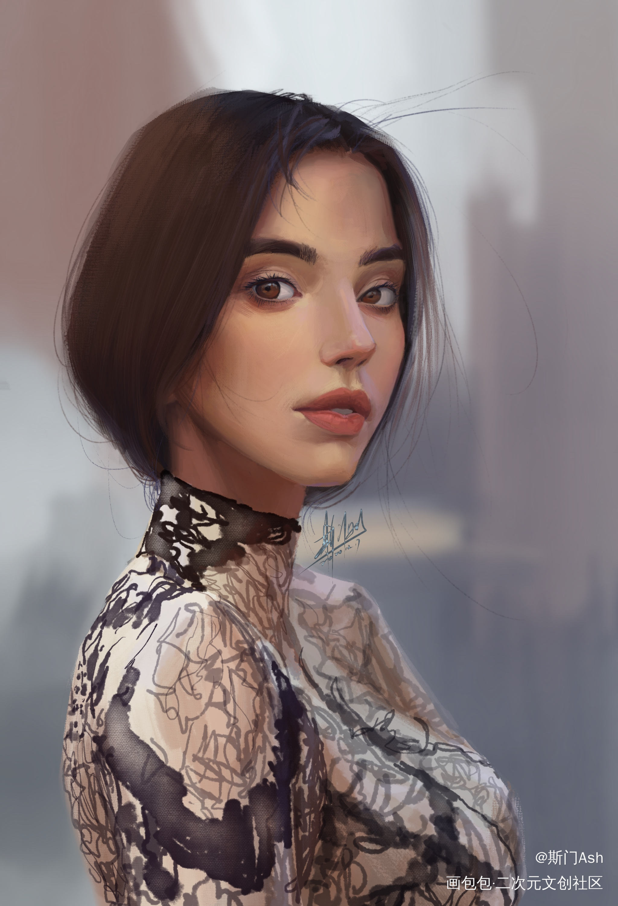 日常练习_厚涂摄影绘画作品