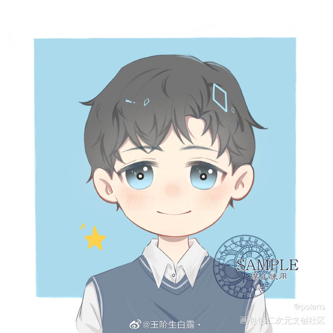 约稿_188男团Q版绘画作品