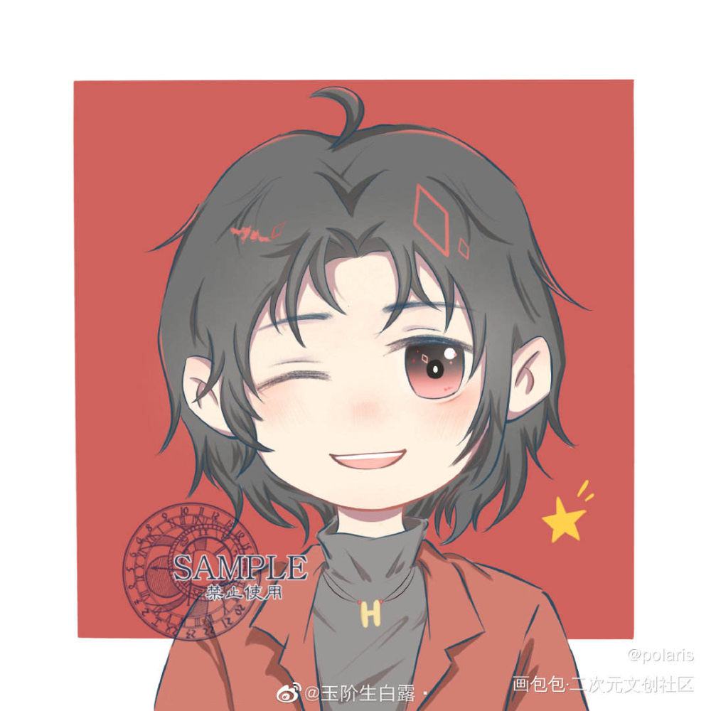 约稿_188男团Q版绘画作品