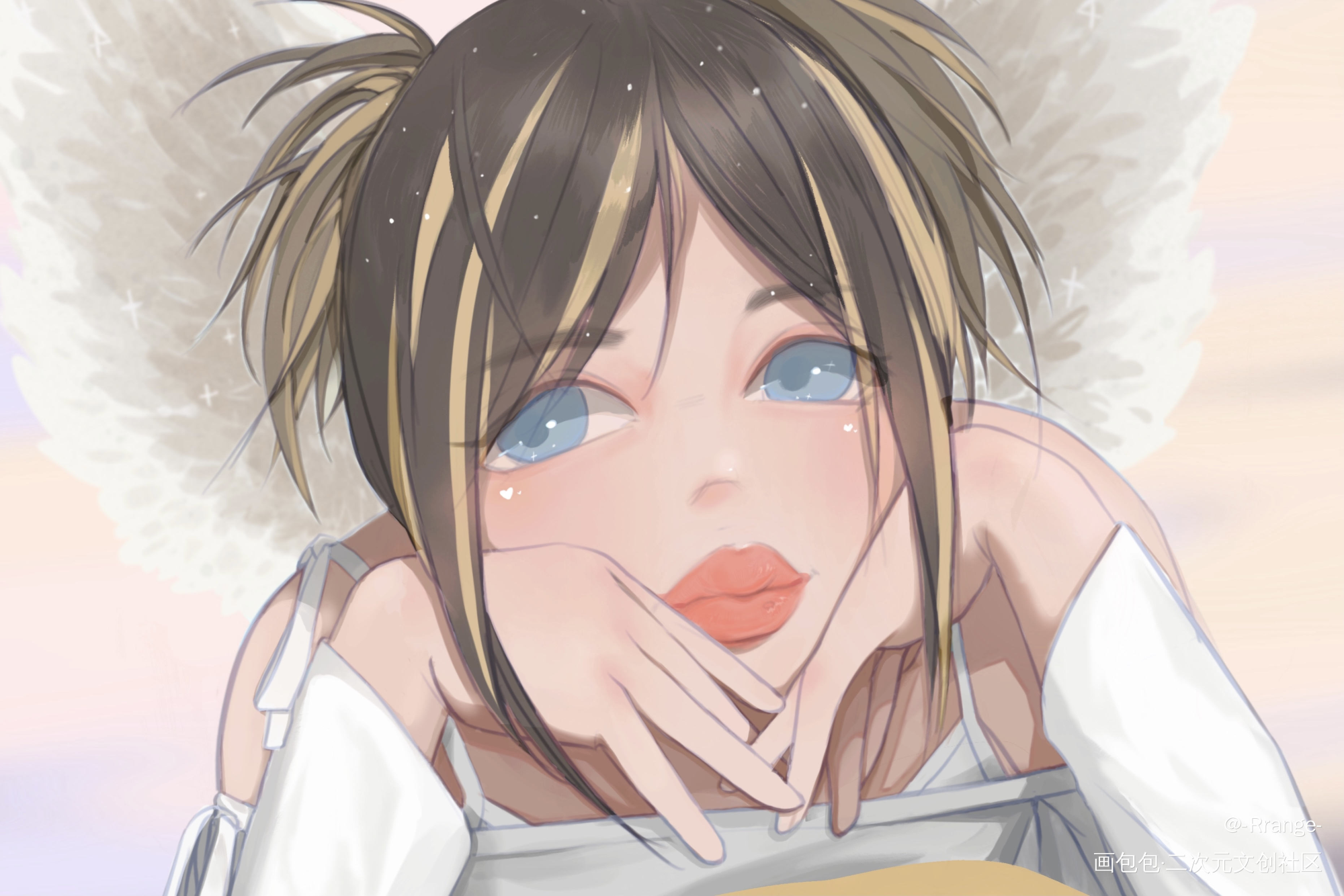 鱼鱼生贺_厚涂日系我要上首推头像插画原创原创绘画作品
