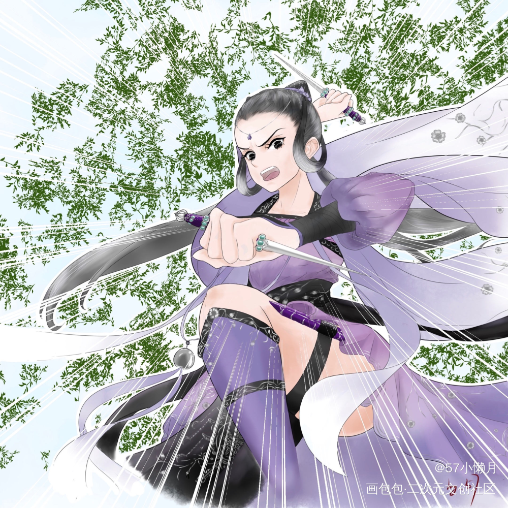 九璇小萝莉_平涂条漫秦九璇原创绘画作品