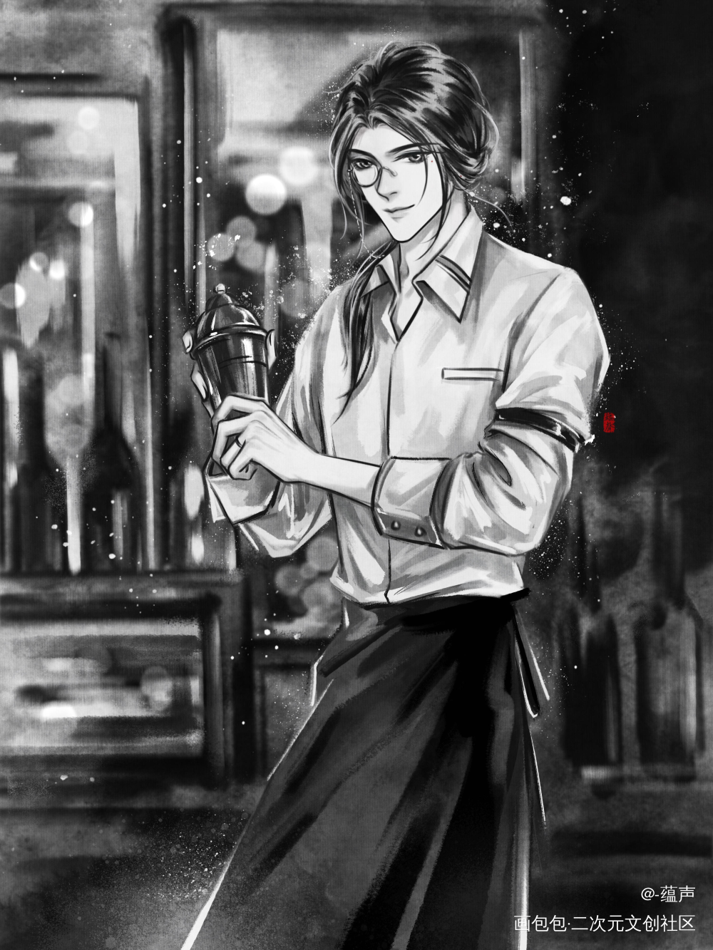 一位顾姓调酒师_杀破狼顾昀绘画作品