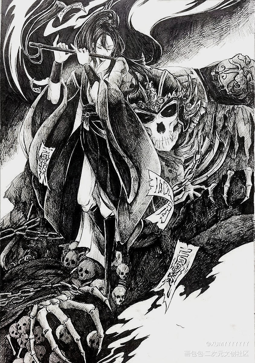 恭候夷陵老祖魏无羡！_魔道祖师魏无羡绘画作品