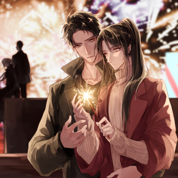 1跨年24h活动_提灯映桃花晖凰楚河周晖淮上绘画作品