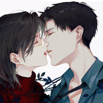 向光而生_默读默读费渡骆闻舟绘画作品