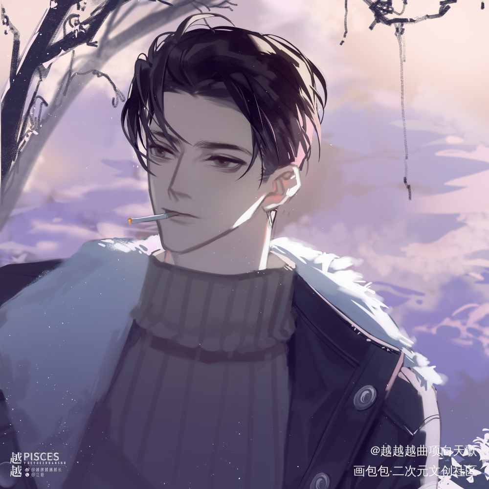 迟来的跨年快乐_188男团简隋英绘画作品
