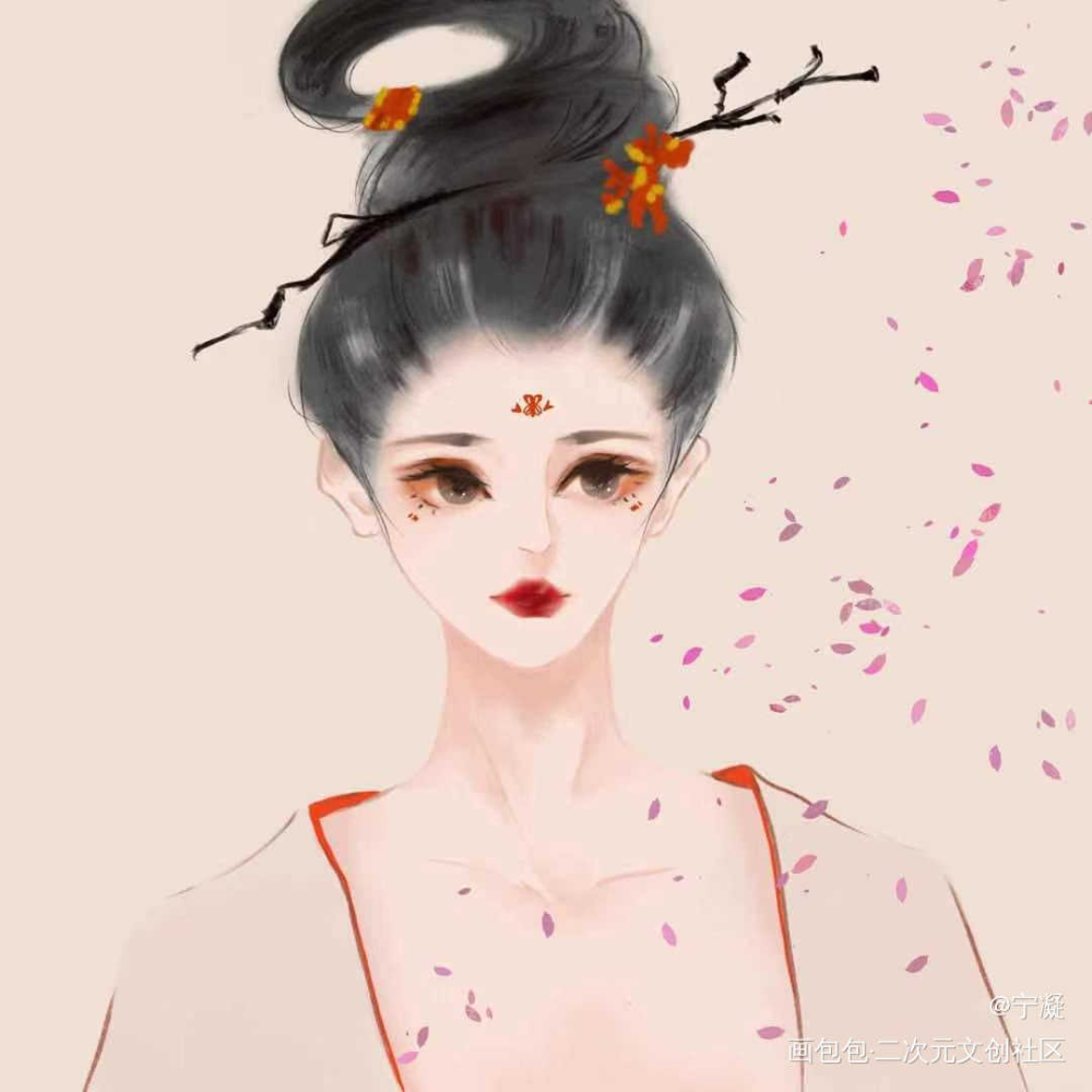 [procreate]临摹_古风女子古风头像临摹绘画作品