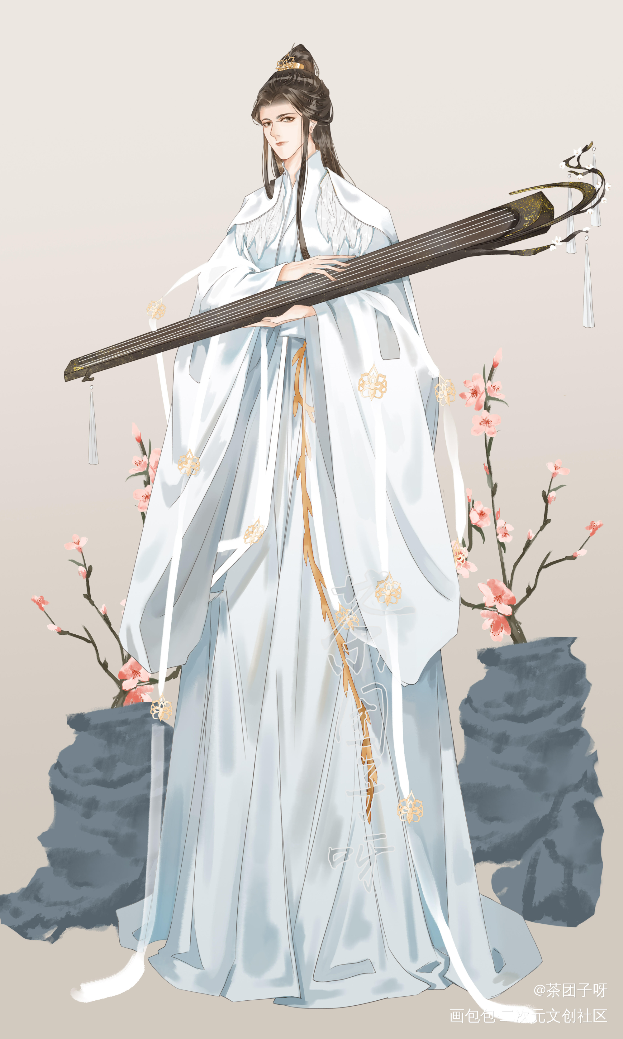 新年给师门设计新衣服啦！_二哈和他的白猫师尊立绘平涂我要上首推同人绘画作品