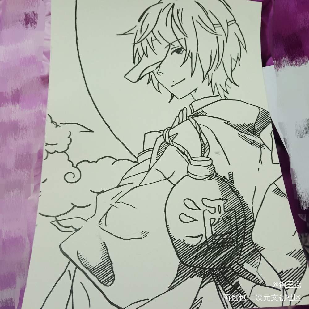 有参考的同人画_夏目友人帐夏目贵志同人绘画作品