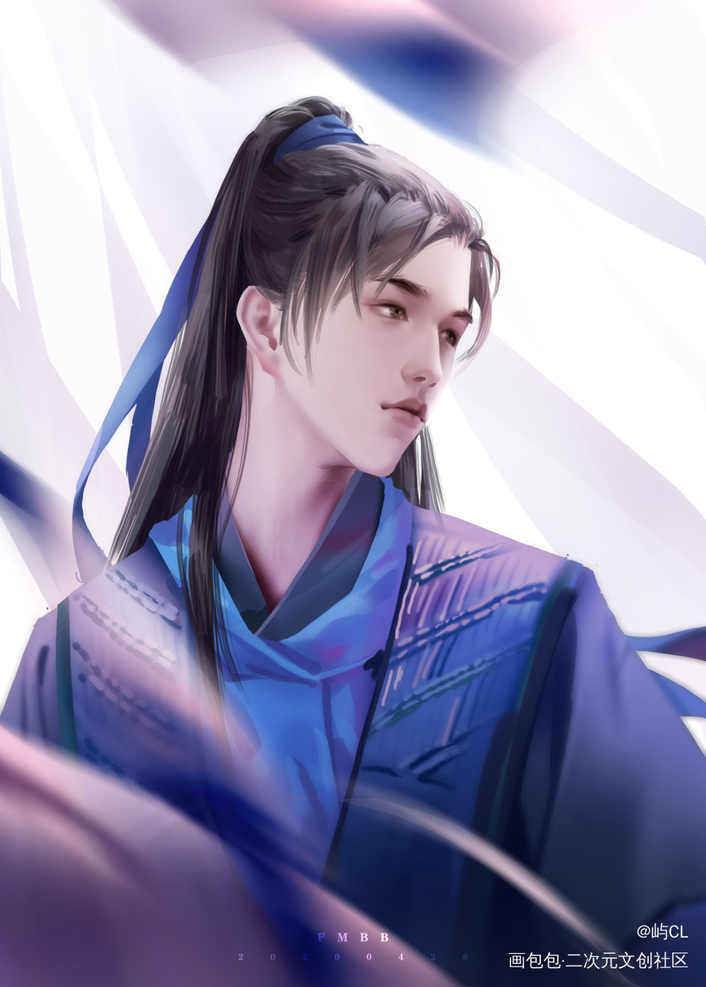 墨燃1.0_皓衣行墨燃同人绘画绘画作品