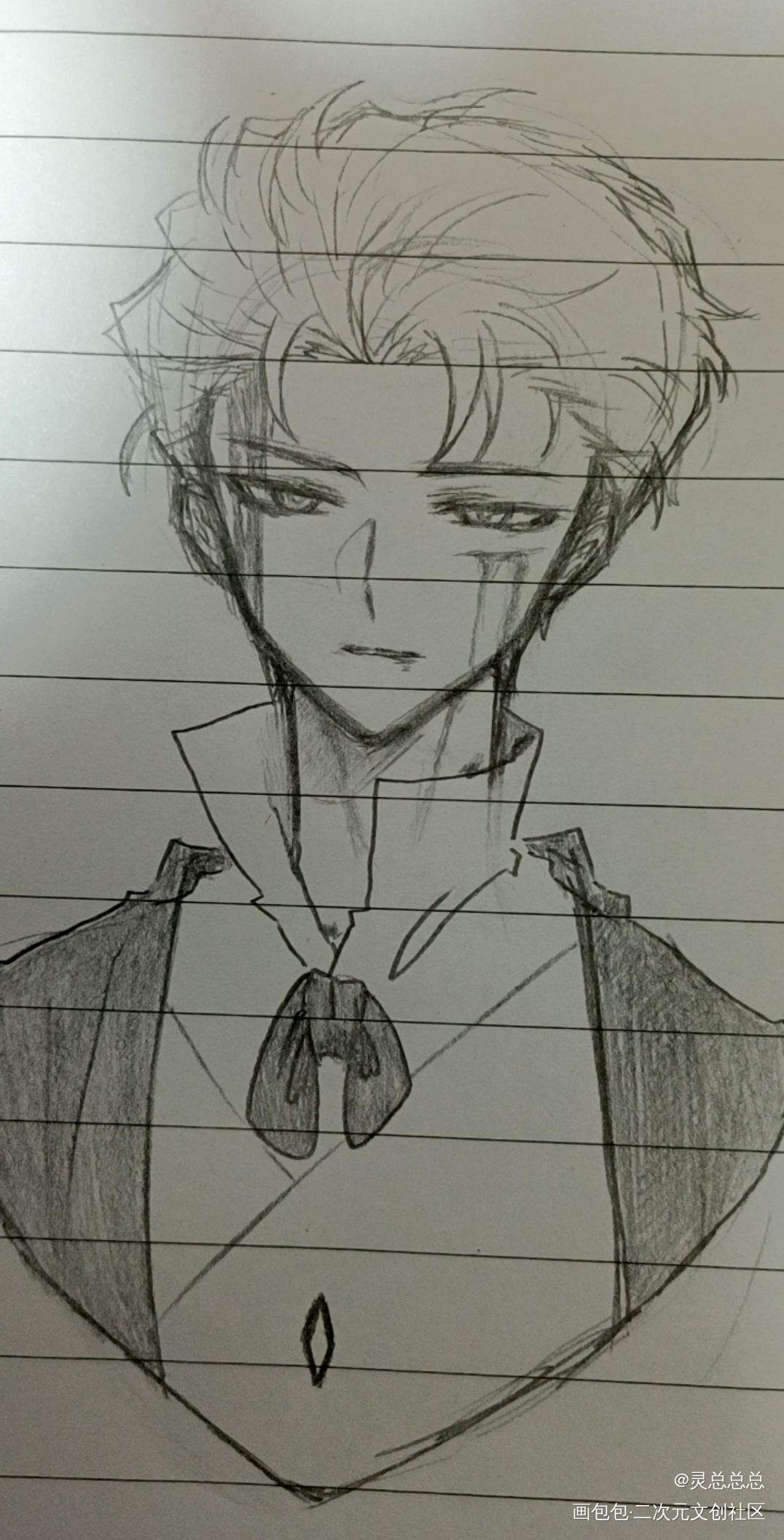 摸鱼战损总裁子【我考完期末了】_光遇光遇总裁同人绘画作品
