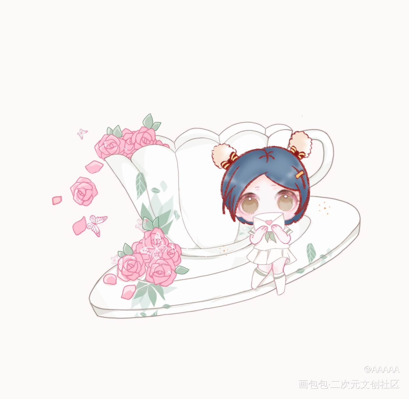 _附加遗产188男团温小辉Q版模板绘画作品