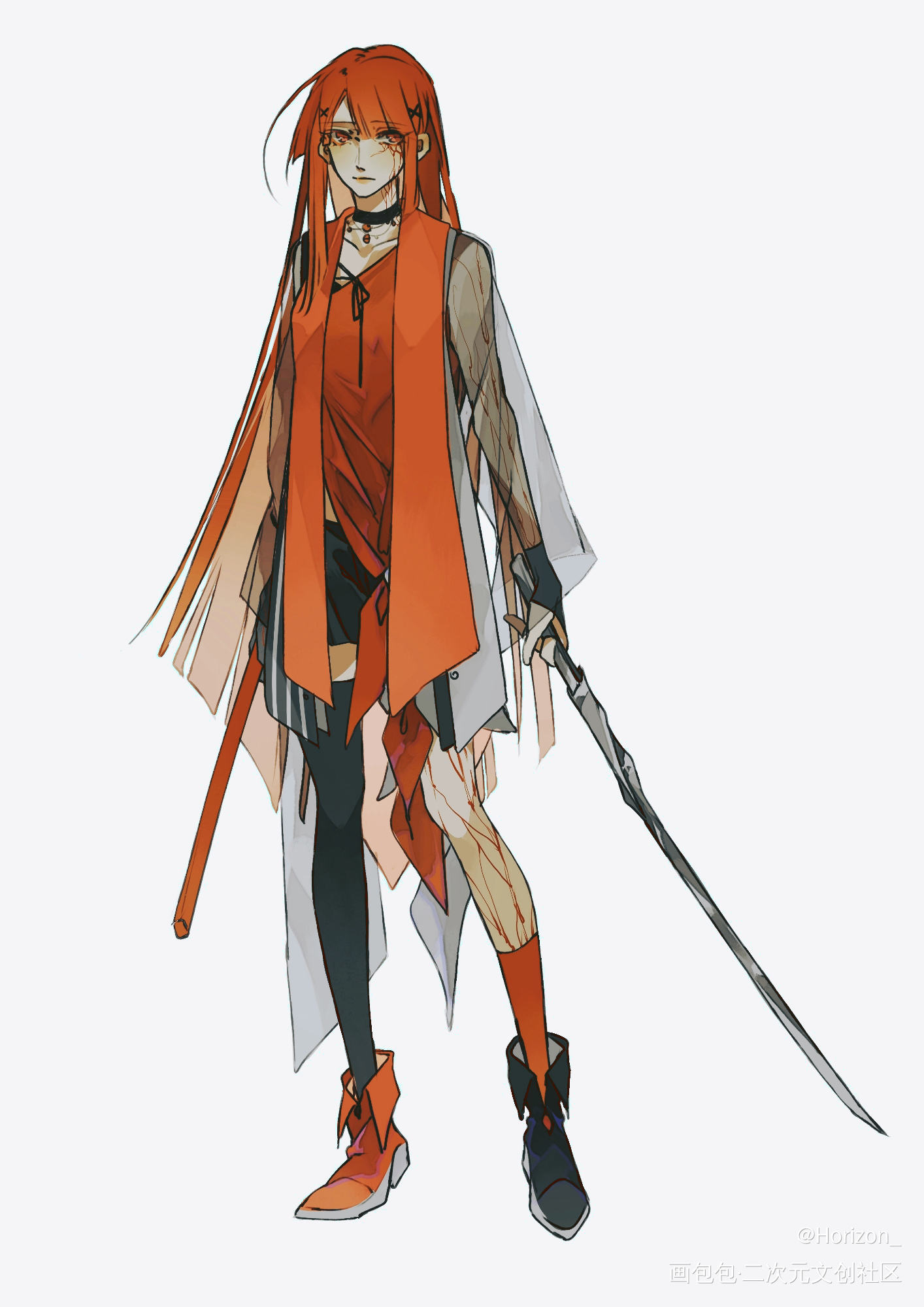 我家小姑娘_oc绘画作品
