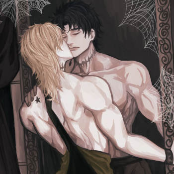 乔迪贴贴,p2参考_jojo的奇妙冒险迪奥乔纳森dio厚涂日系插画绘画作品