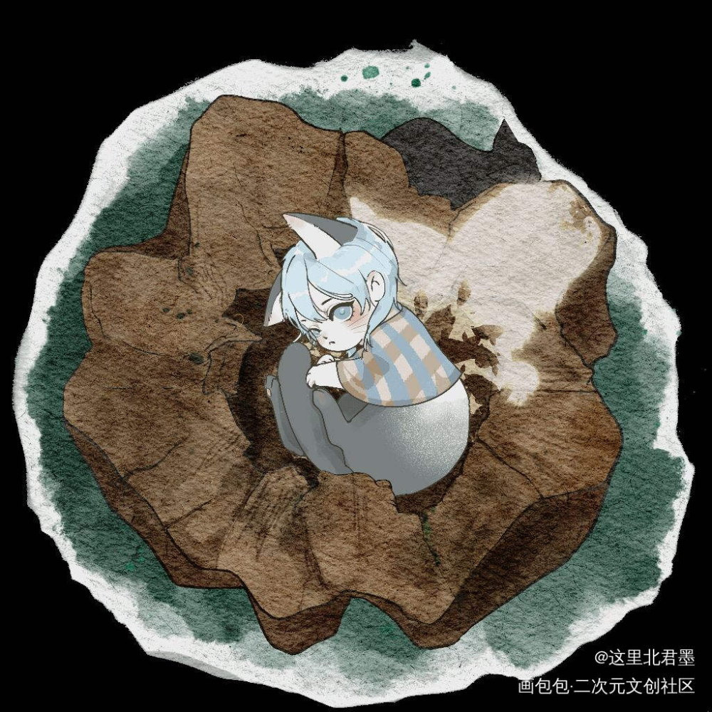 《嗷呜嗷呜》四季一览_平涂Q版求点评求配文我要上首推动图原创作品原创设计原创原创ococ绘画作品