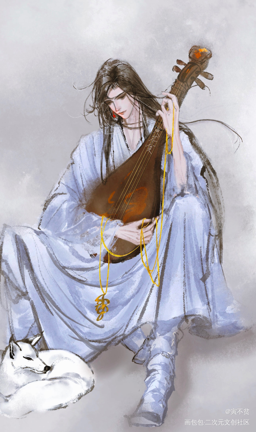 _将进酒沈兰舟乱涂同人绘画作品