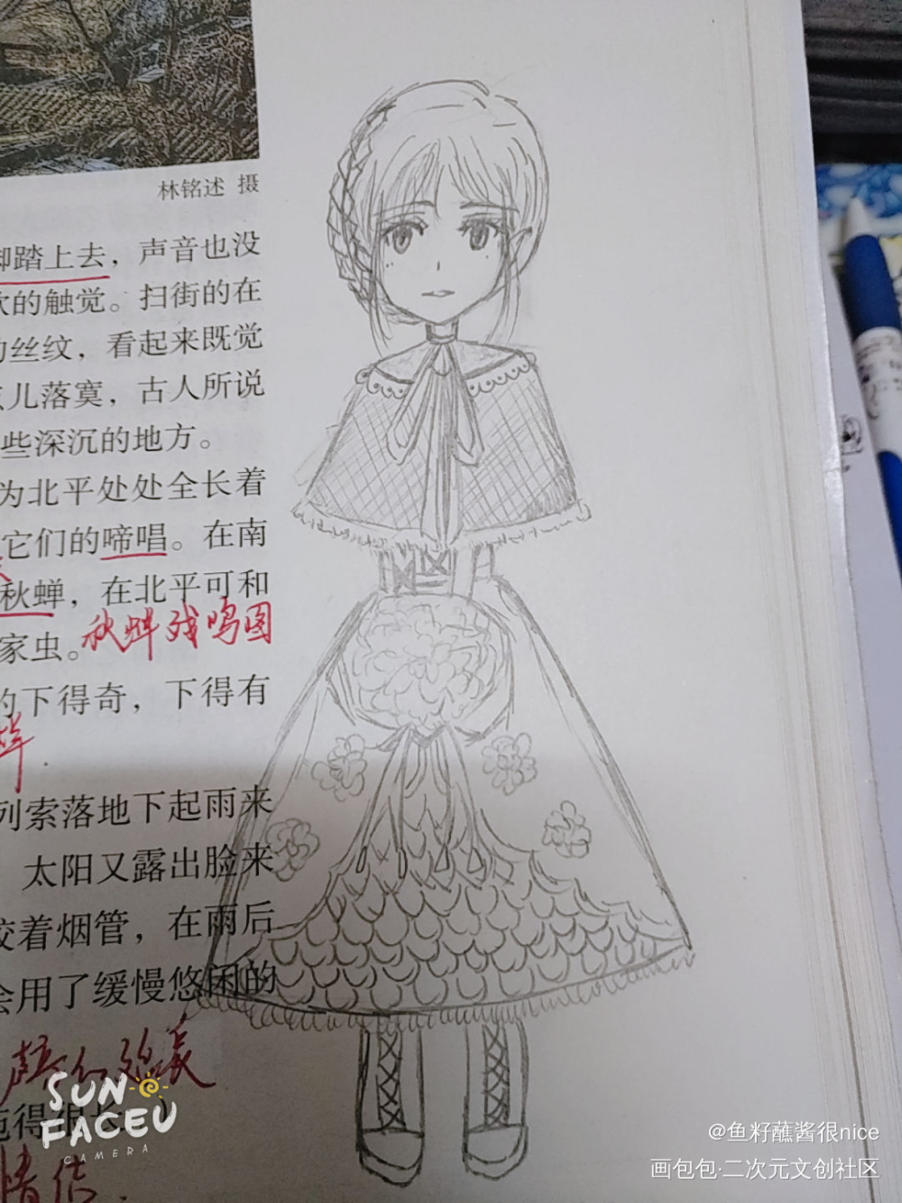 语文课的摸鱼_求点评原创oc绘画作品