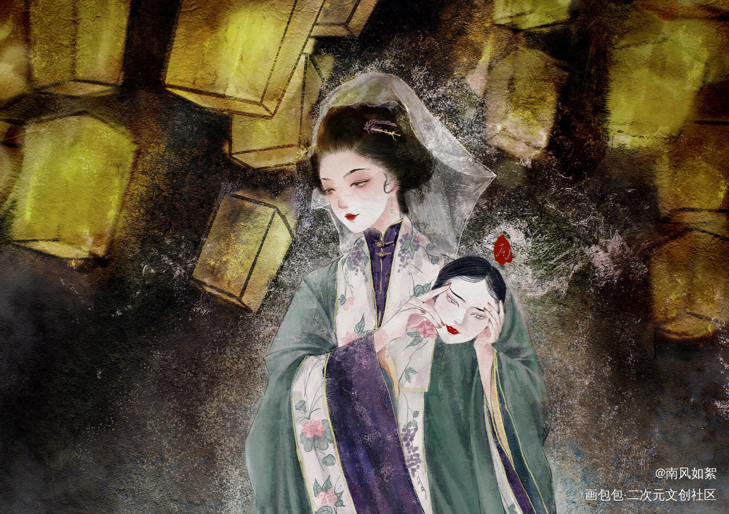 (*•̀ᴗ•́*)و ̑̑_古风procreate绘画作品