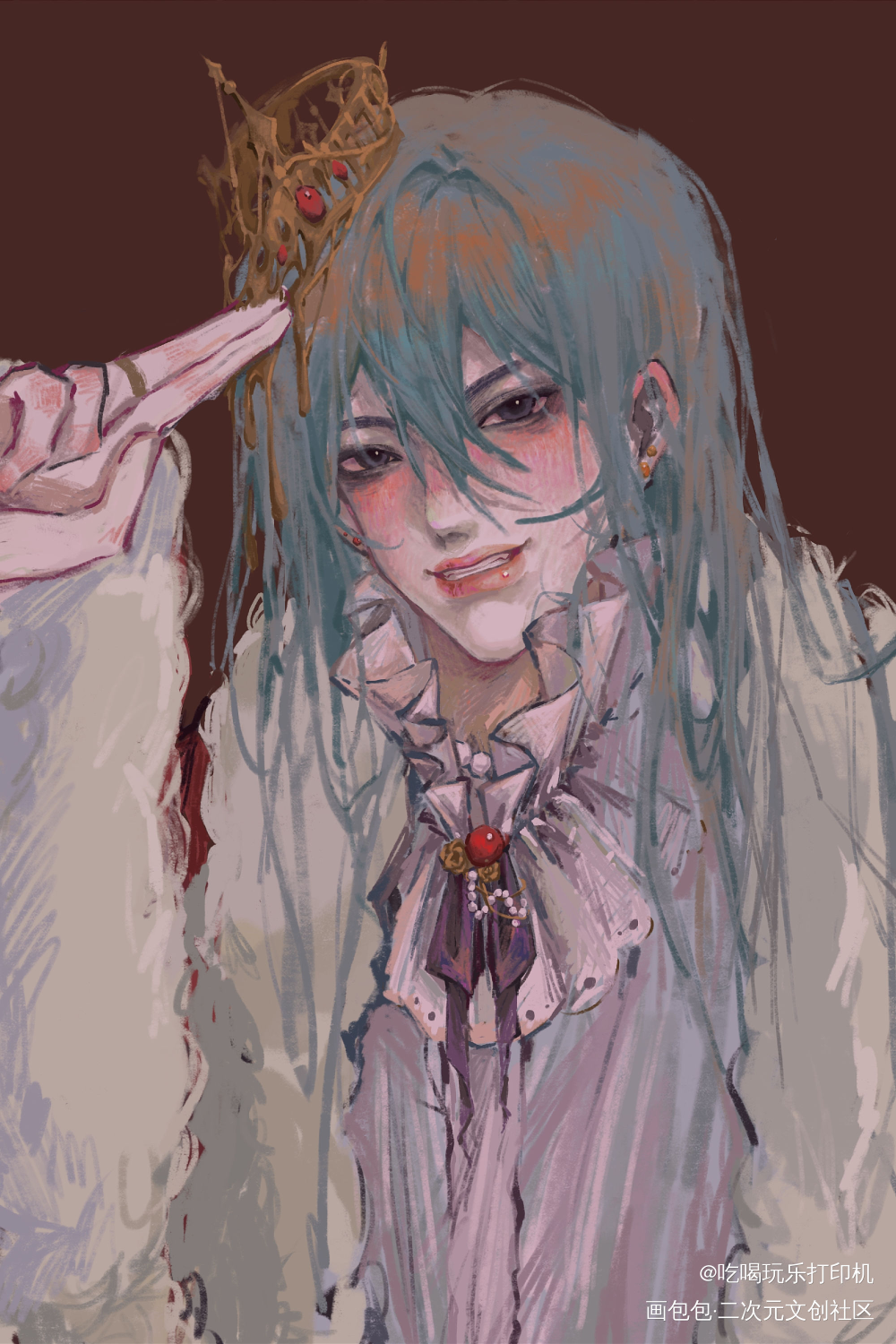 摸摸崽_oc绘画作品