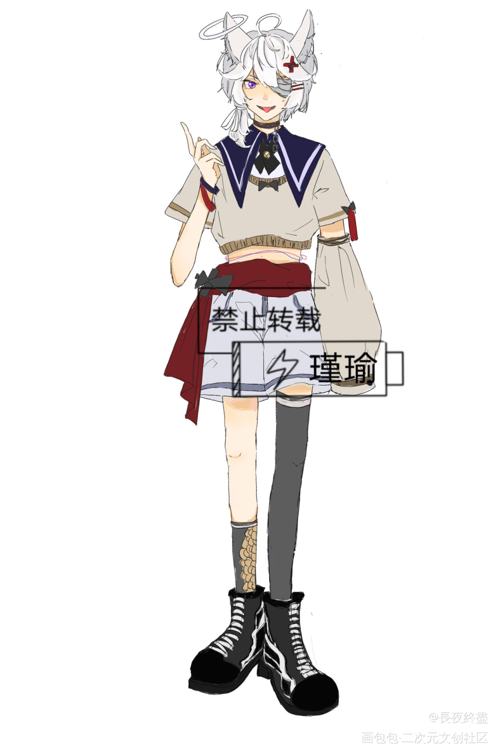 已出展示_立绘平涂约稿原创oc绘画作品