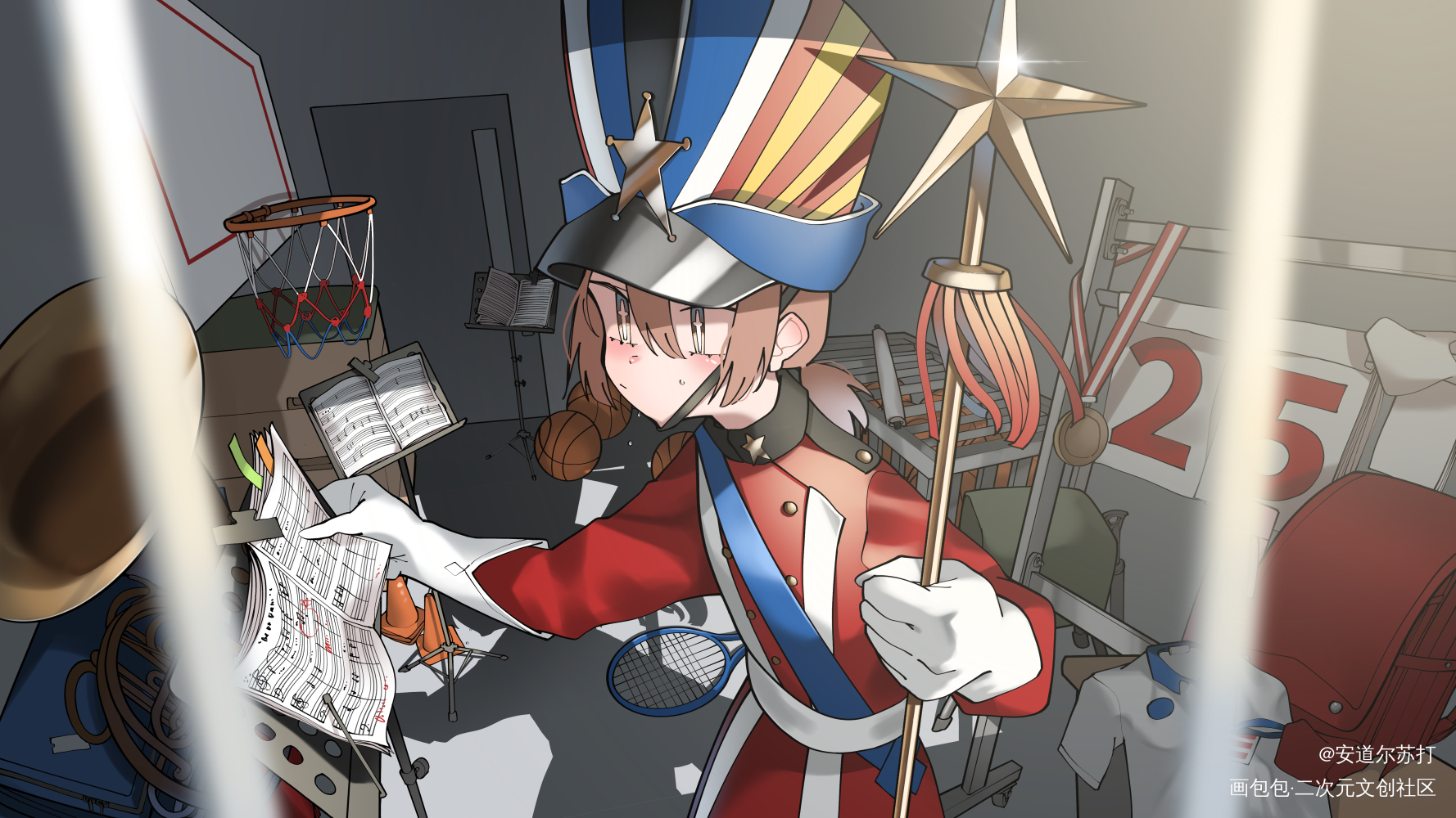 储物间_日系插画原创绘画作品
