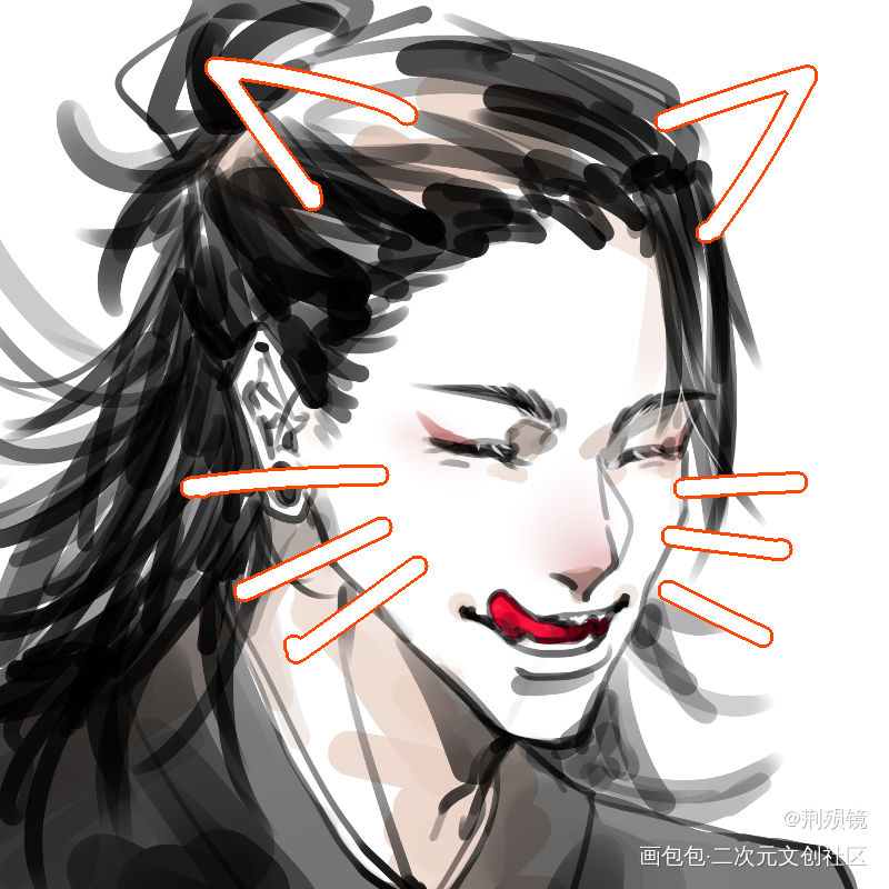 忘记了发（？）都是夏油杰_咒术回战夏油杰同人绘画作品