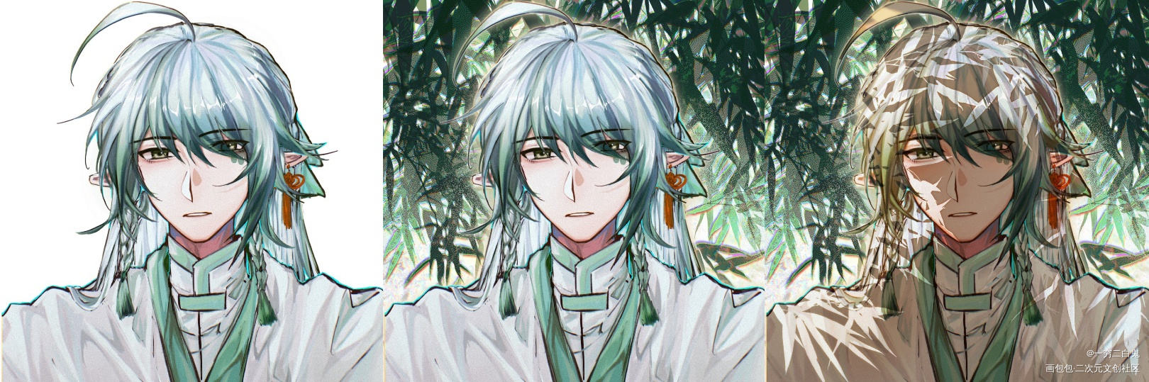 亲友的oc_平涂头像原创ococ绘画作品
