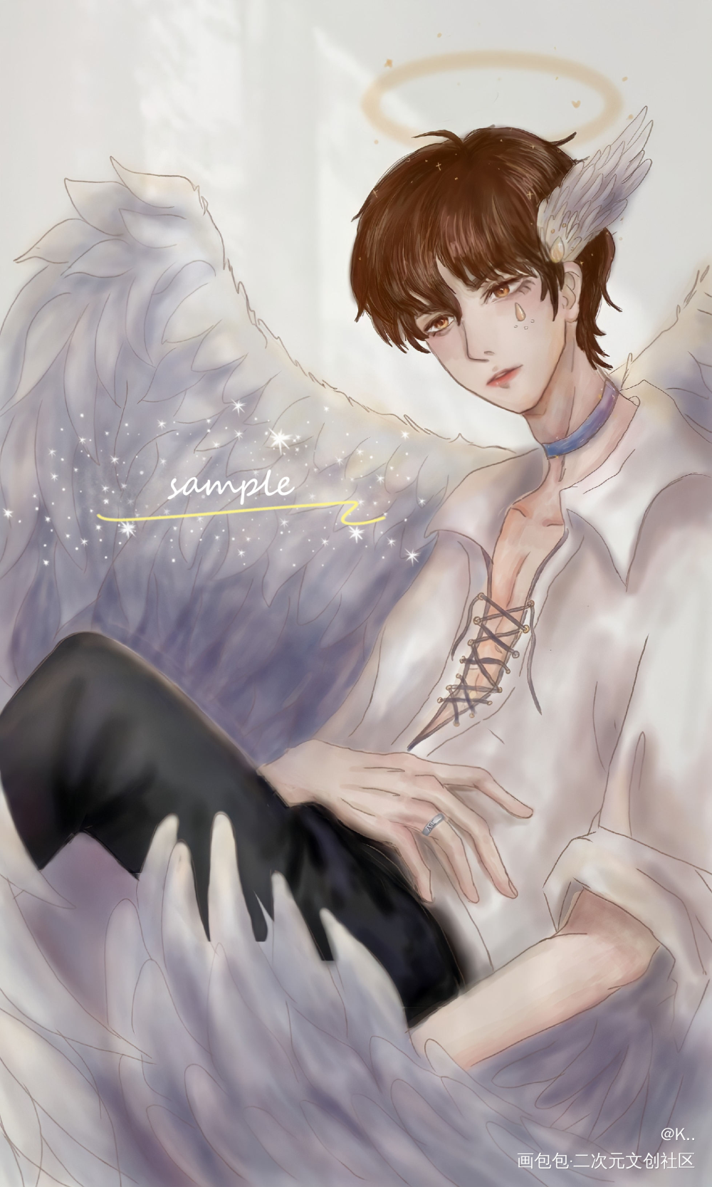 天使玉玉子生日快乐_188男团李玉插画绘画作品