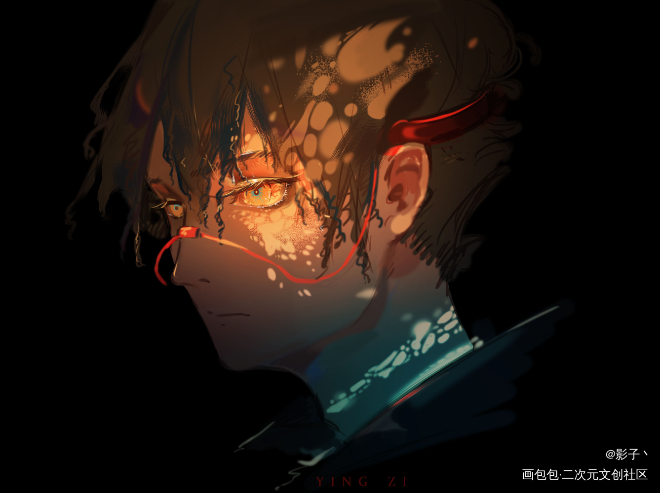 摸鱼_日系头像摸鱼绘画作品