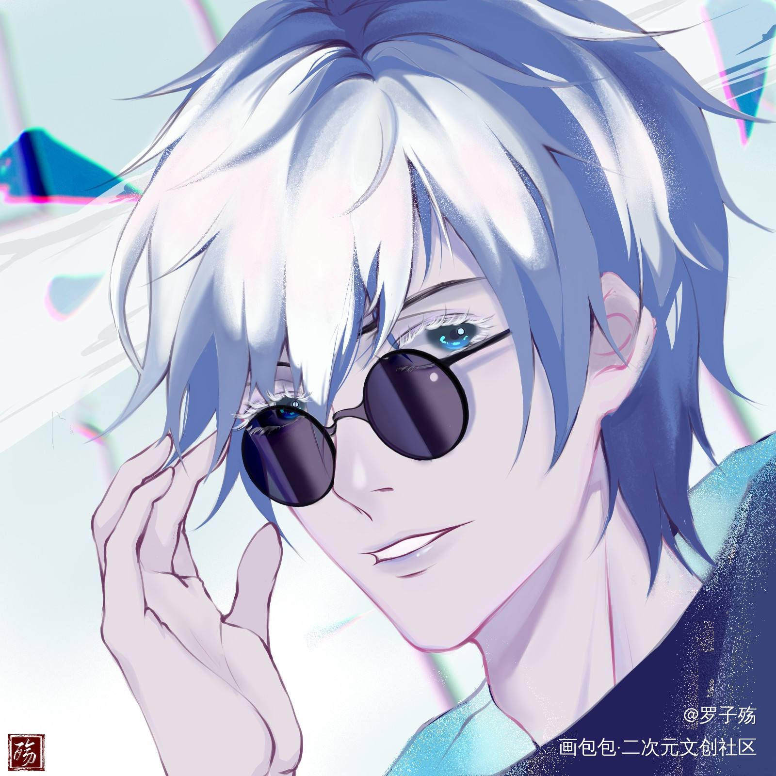 捞一下_咒术回战五条悟绘画作品