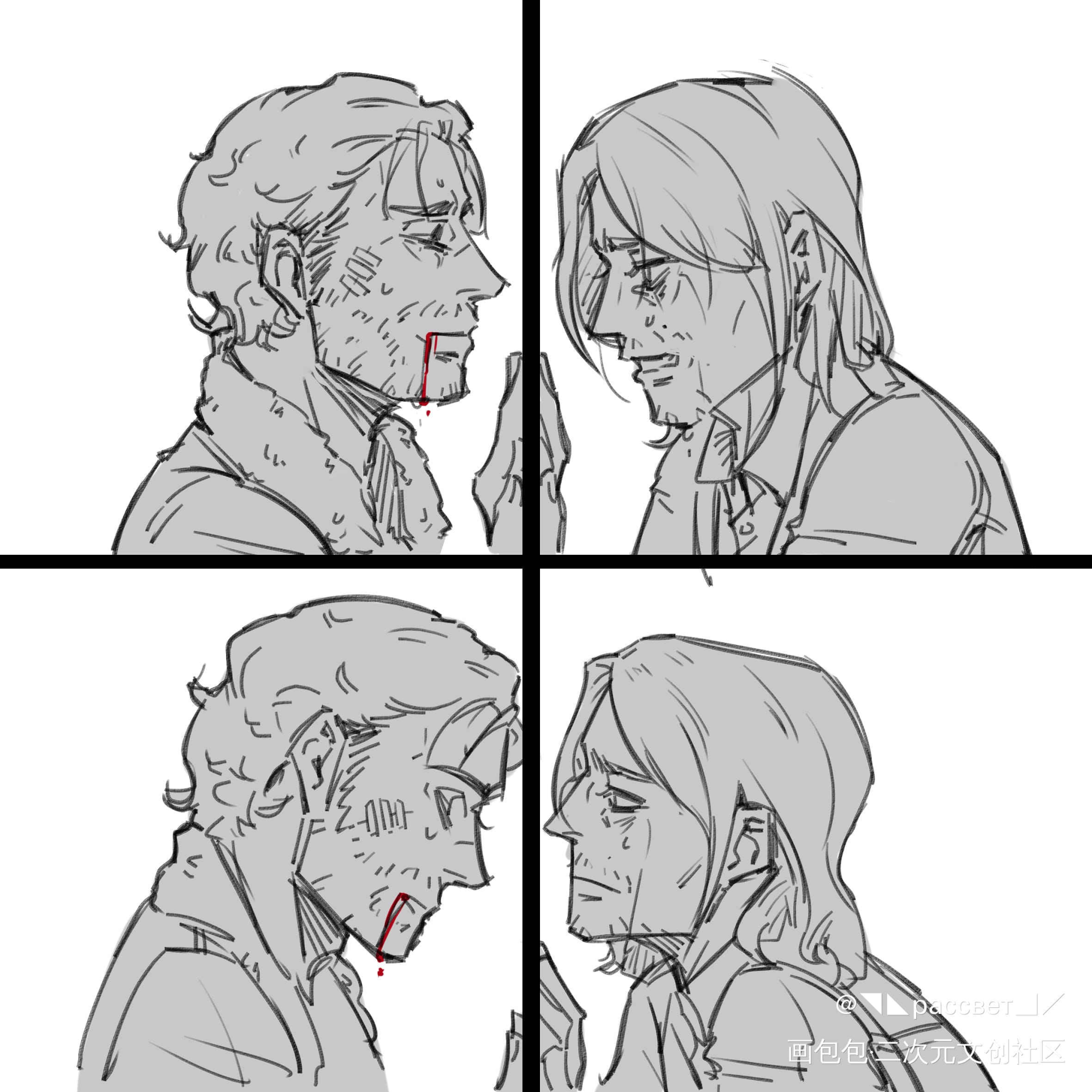TWD_darylrick欧美同人我绘画作品