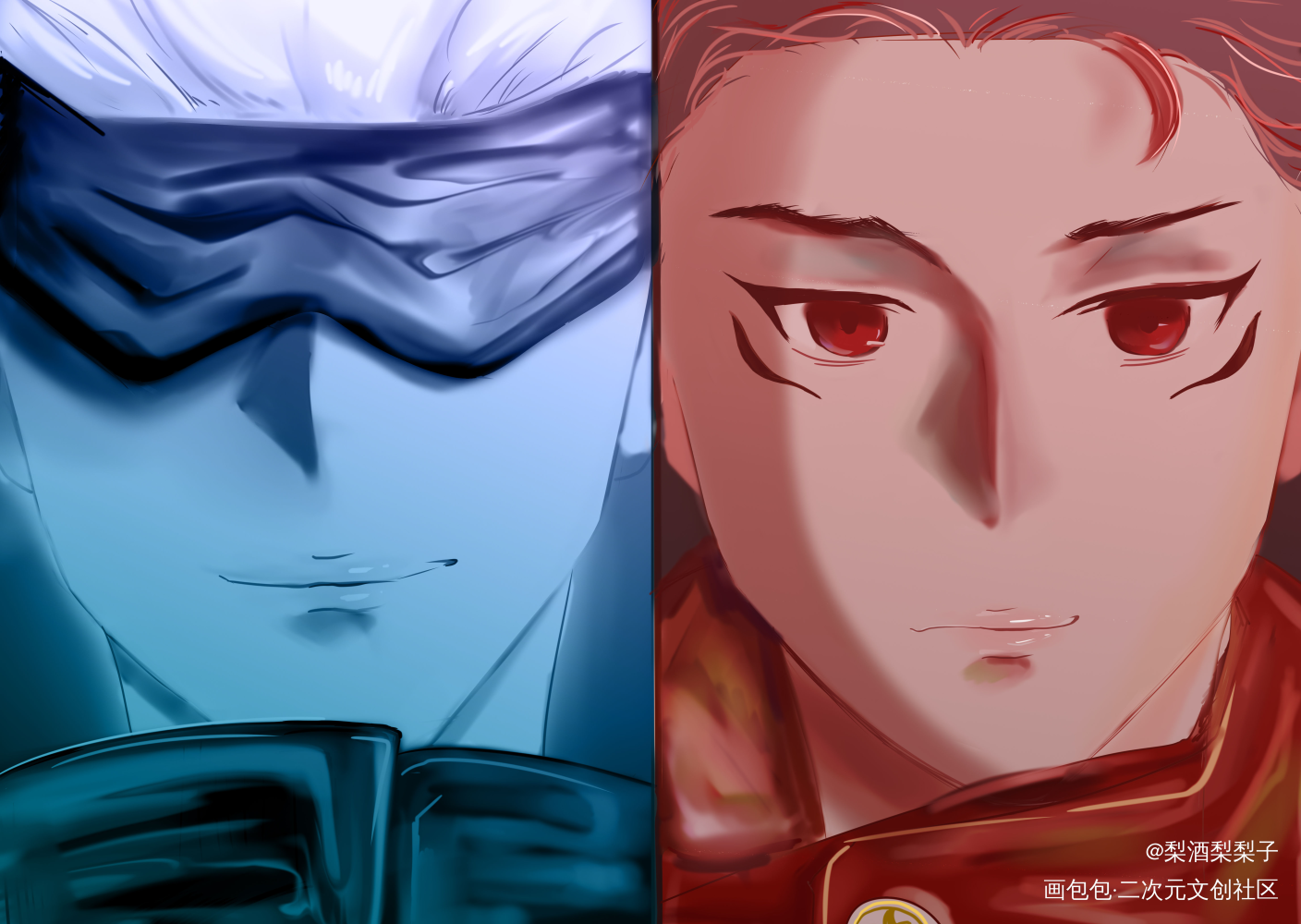 咒术回战（摸）_咒术回战虎杖悠仁五条悟绘画作品