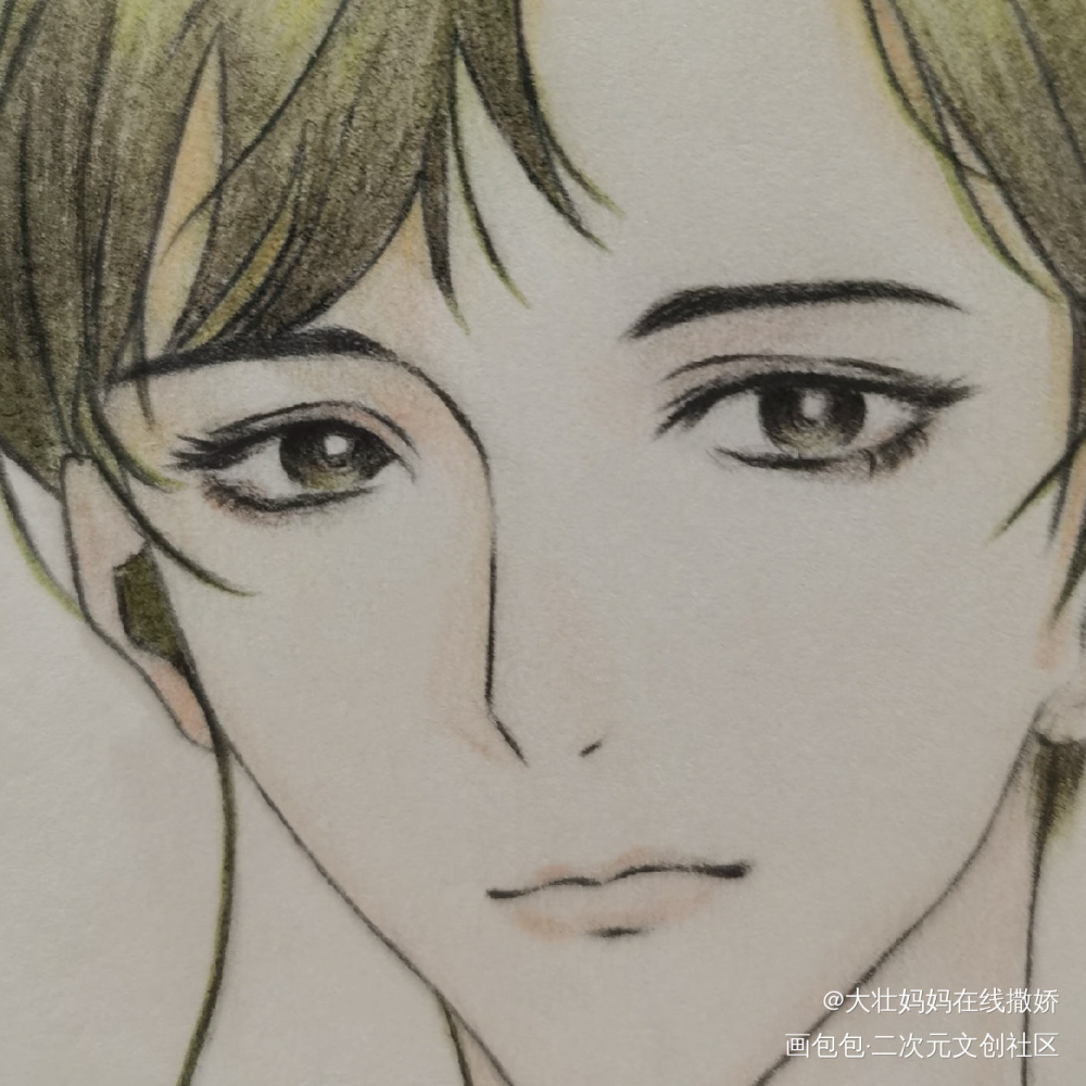 188偶像系列何故手绘稿_188男团何故手绘头像绘画作品