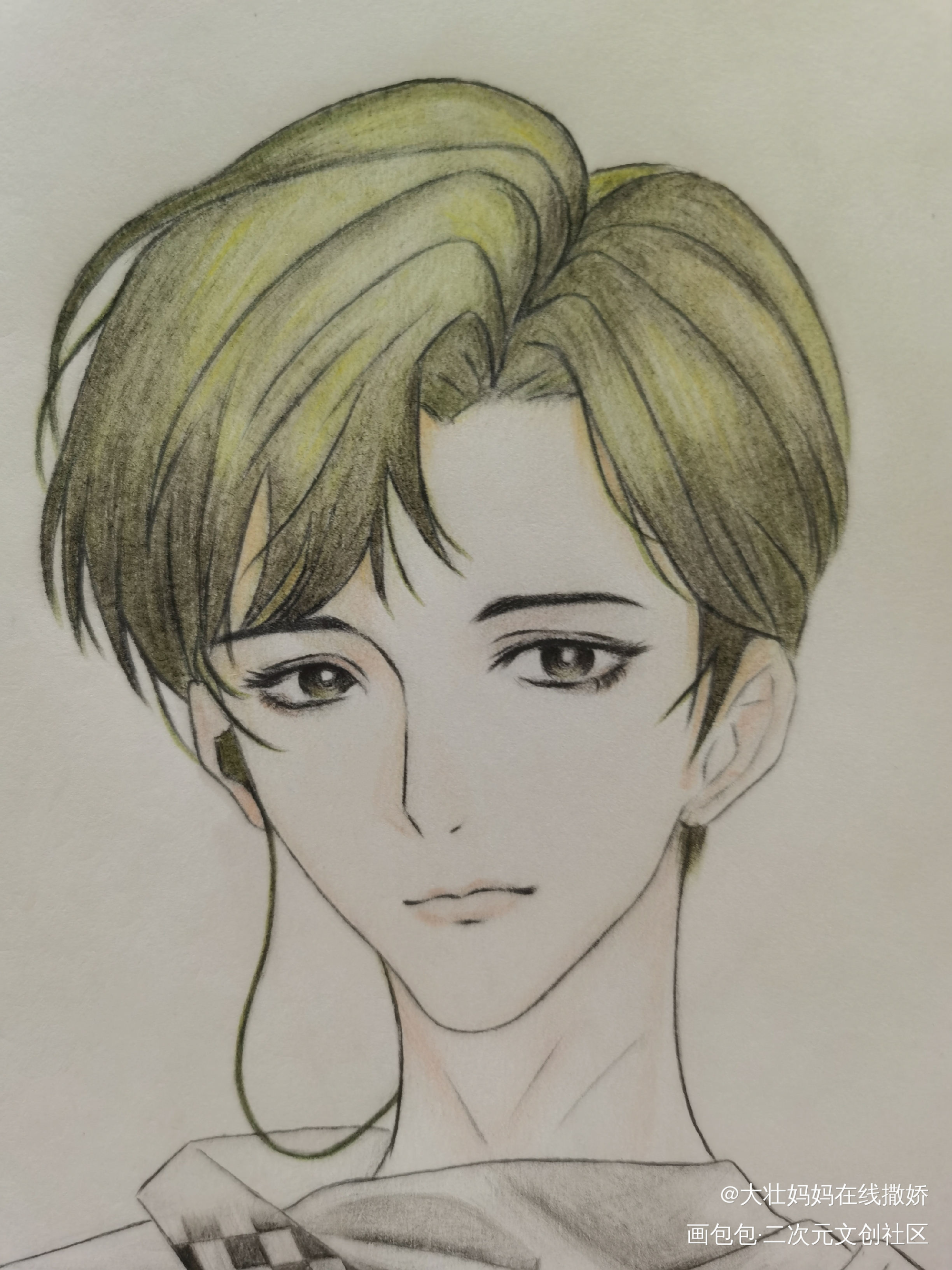 188偶像系列何故手绘稿_188男团何故手绘头像绘画作品