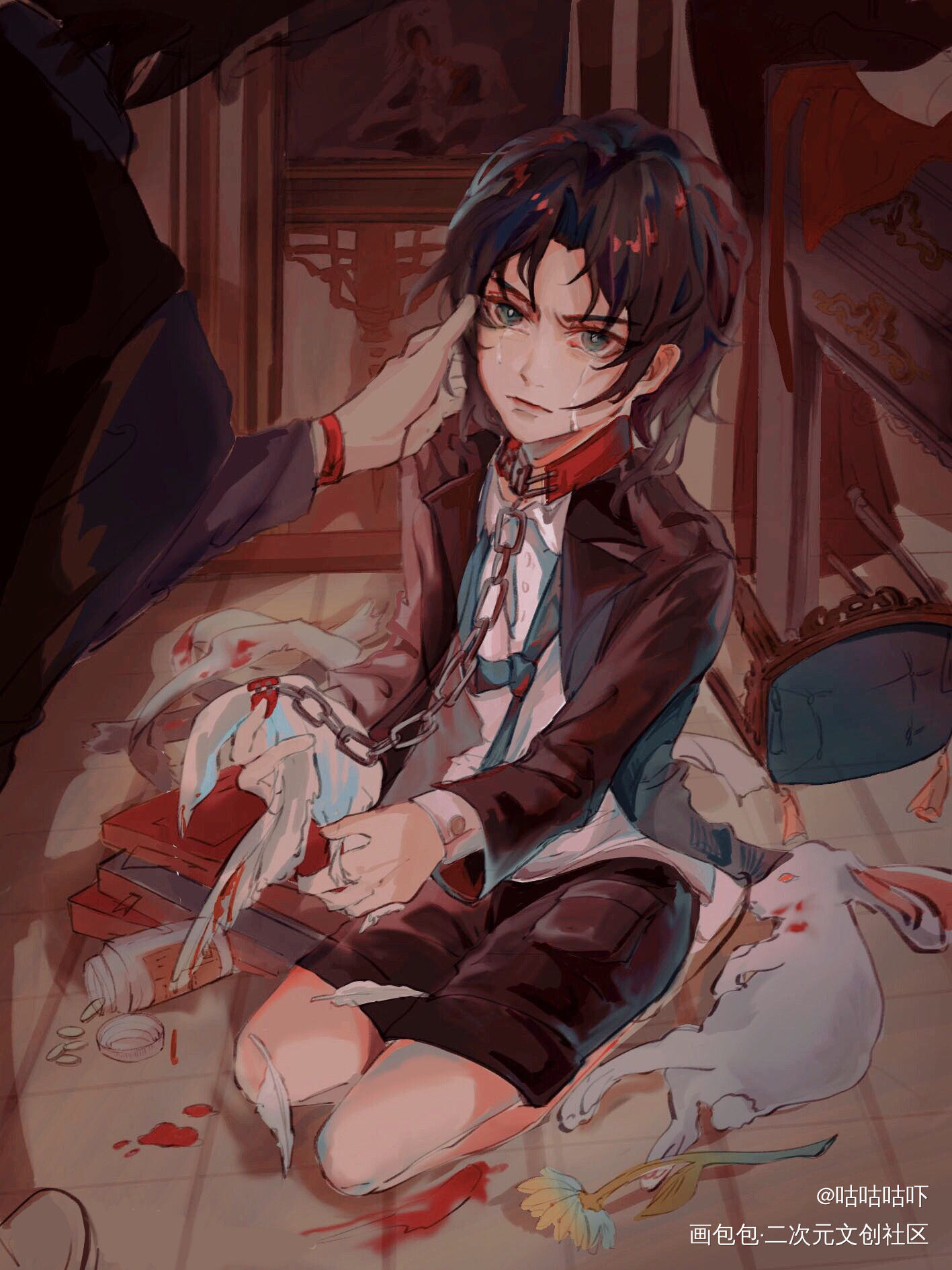 小费渡的童年问就是惨呜呜呜呜呜_默读费渡平涂插画绘画作品