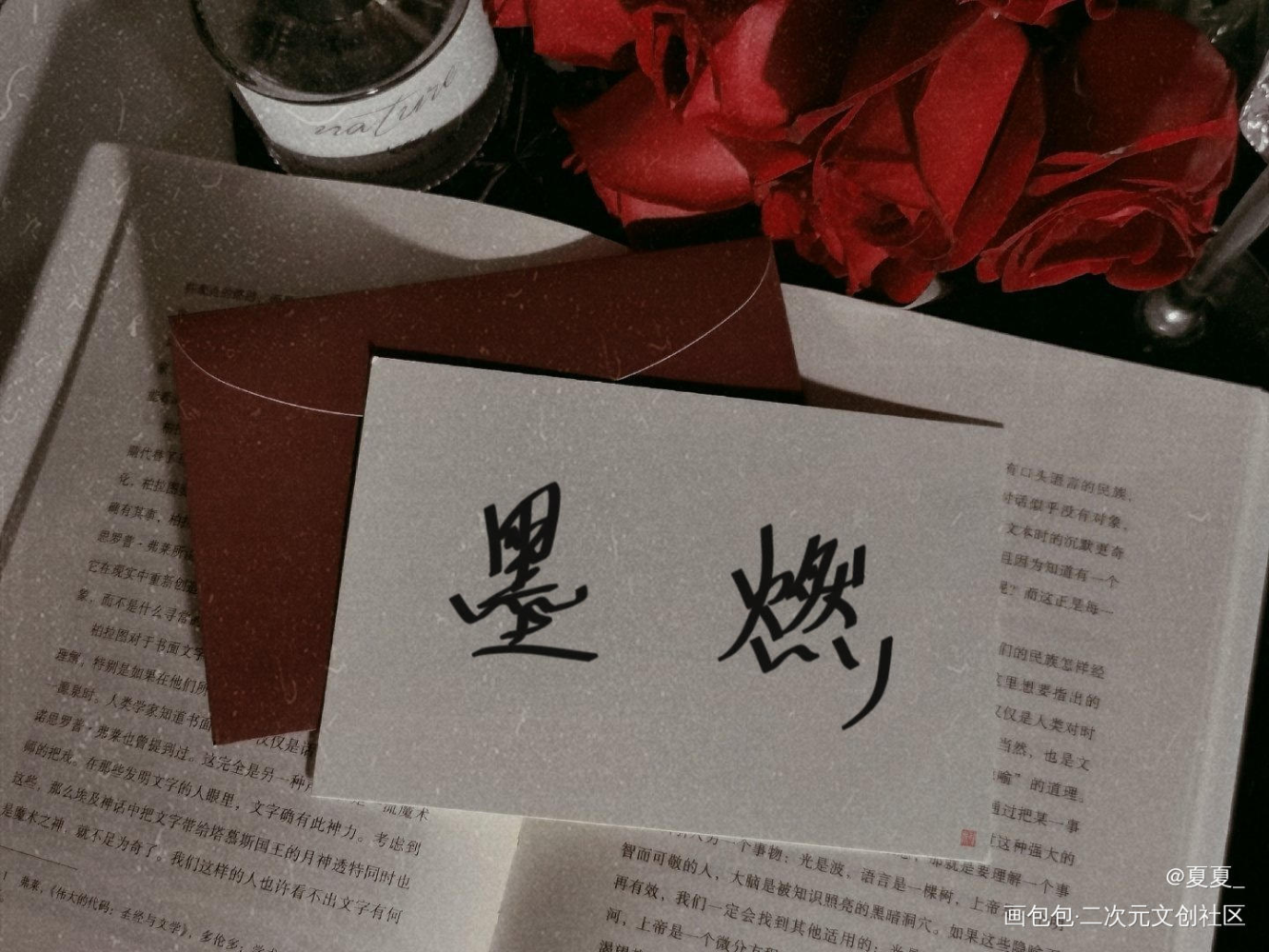 二哈和他的白猫师尊_二哈和他的白猫师尊墨燃楚晚宁字见字如晤绘画作品