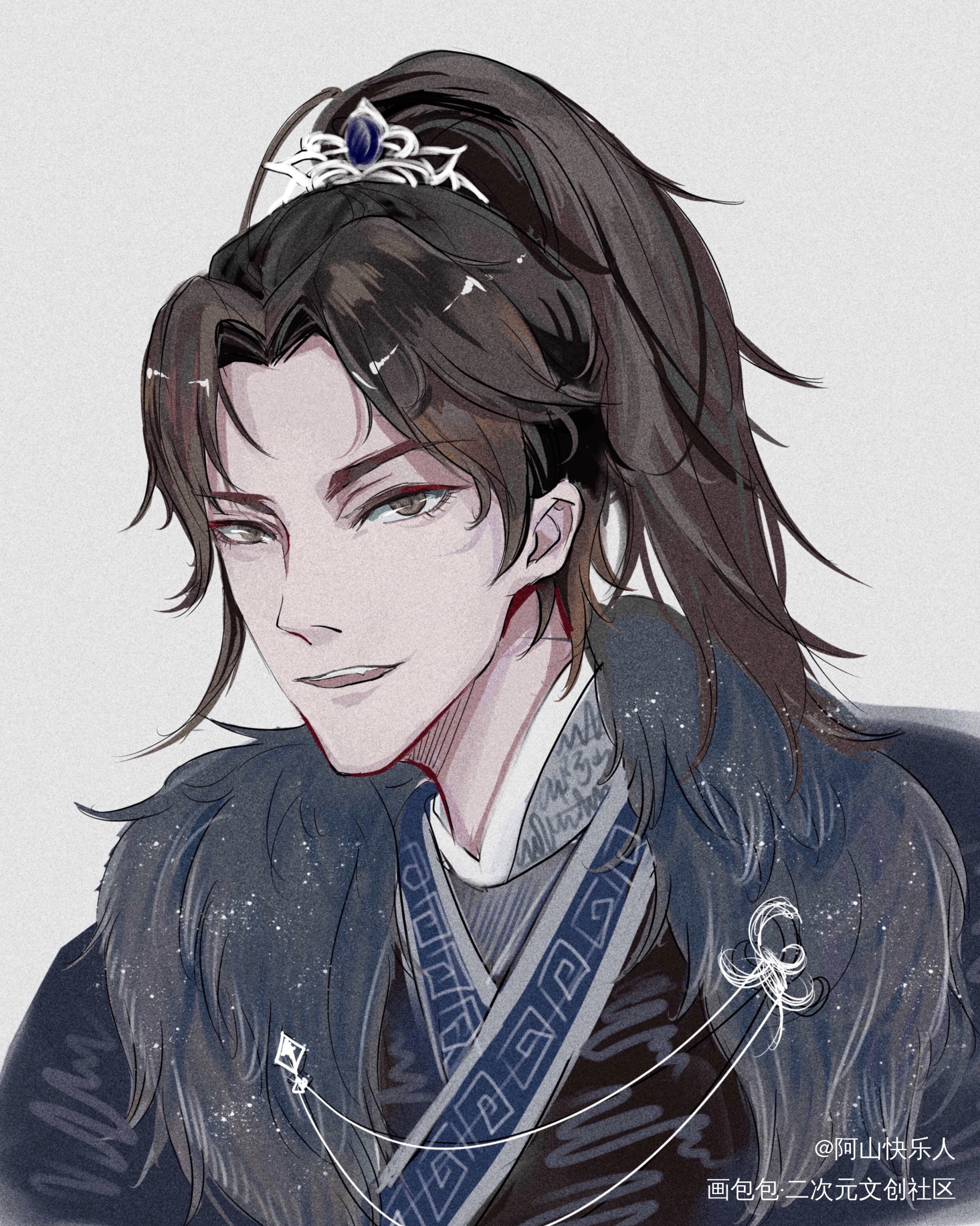 一对儿情头_杀破狼长顾平涂头像绘画作品