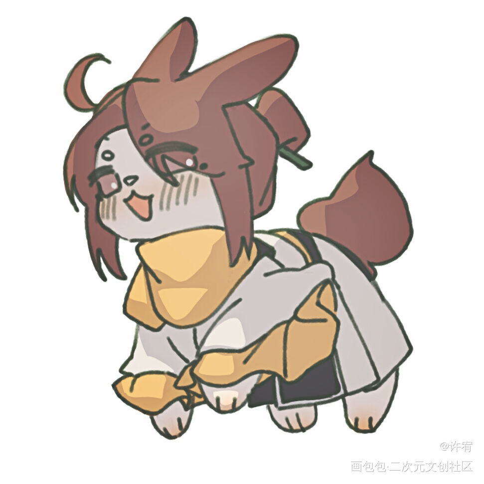 _墨魂平涂Q版墨魂苏轼绘画作品