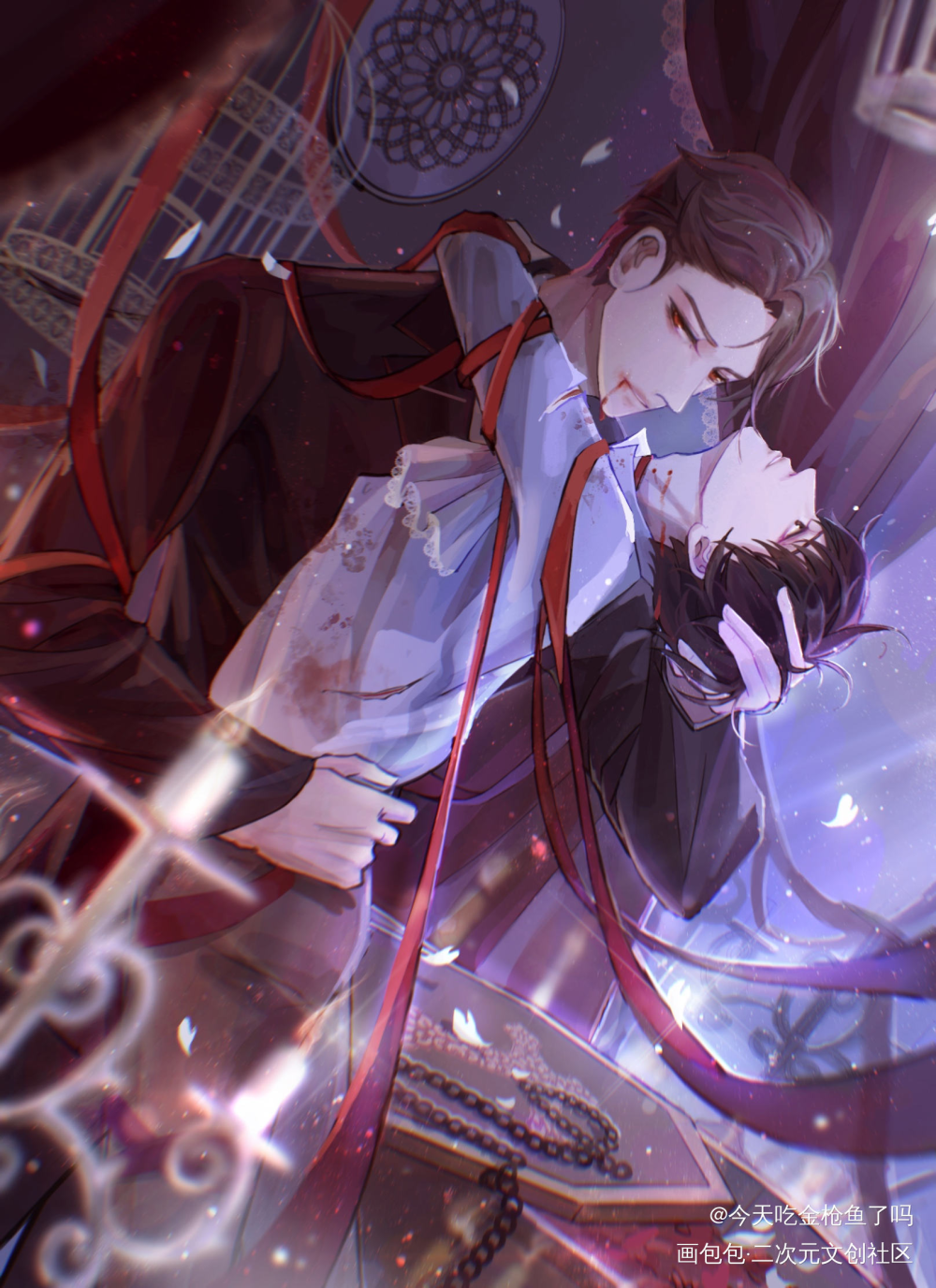 祭【一】_吞海葱花鱼吴雩步重华破云2吞海绘画作品