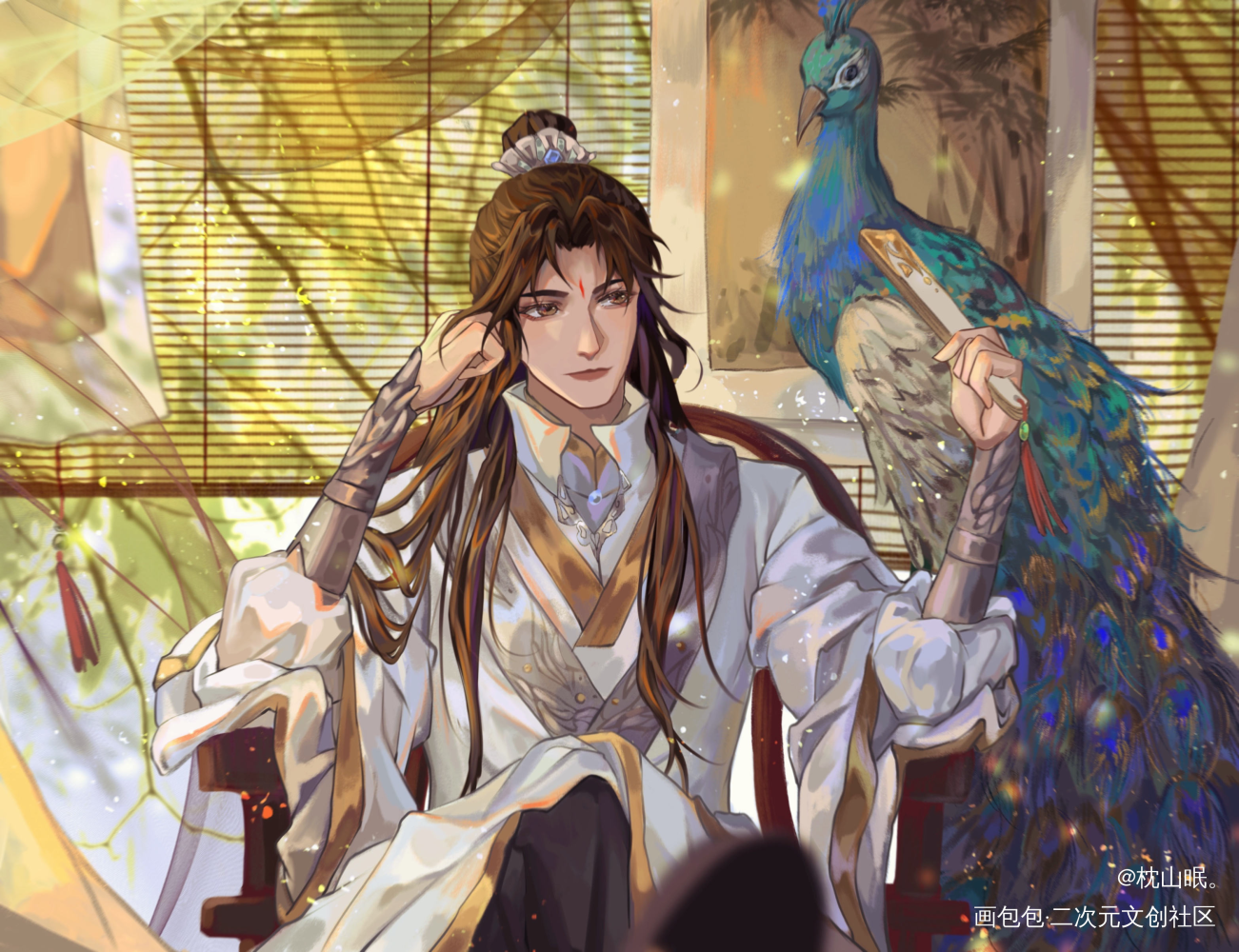 _六爻严争鸣插画同人priest绘画作品