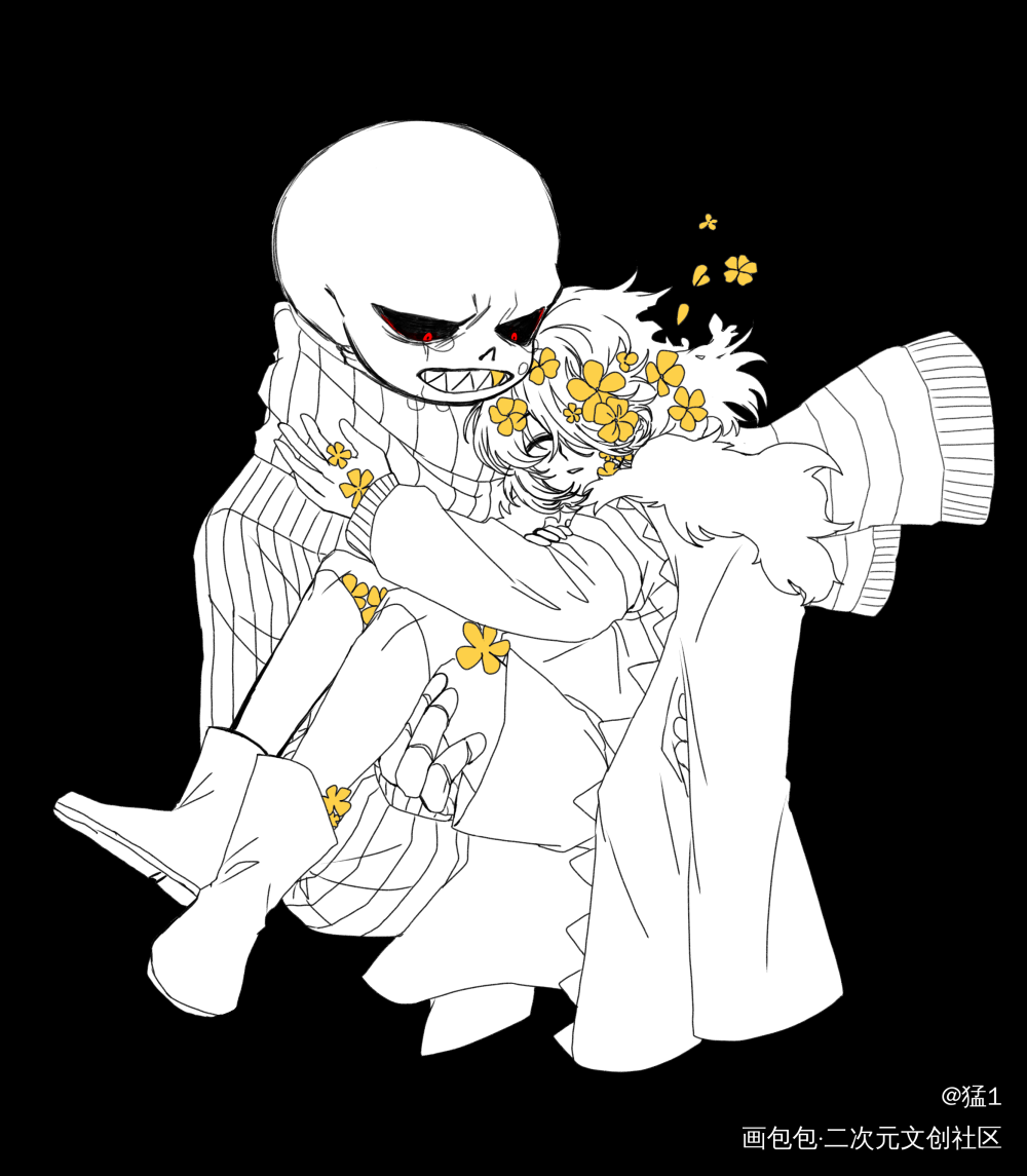 繁花落尽_undertale绘画作品