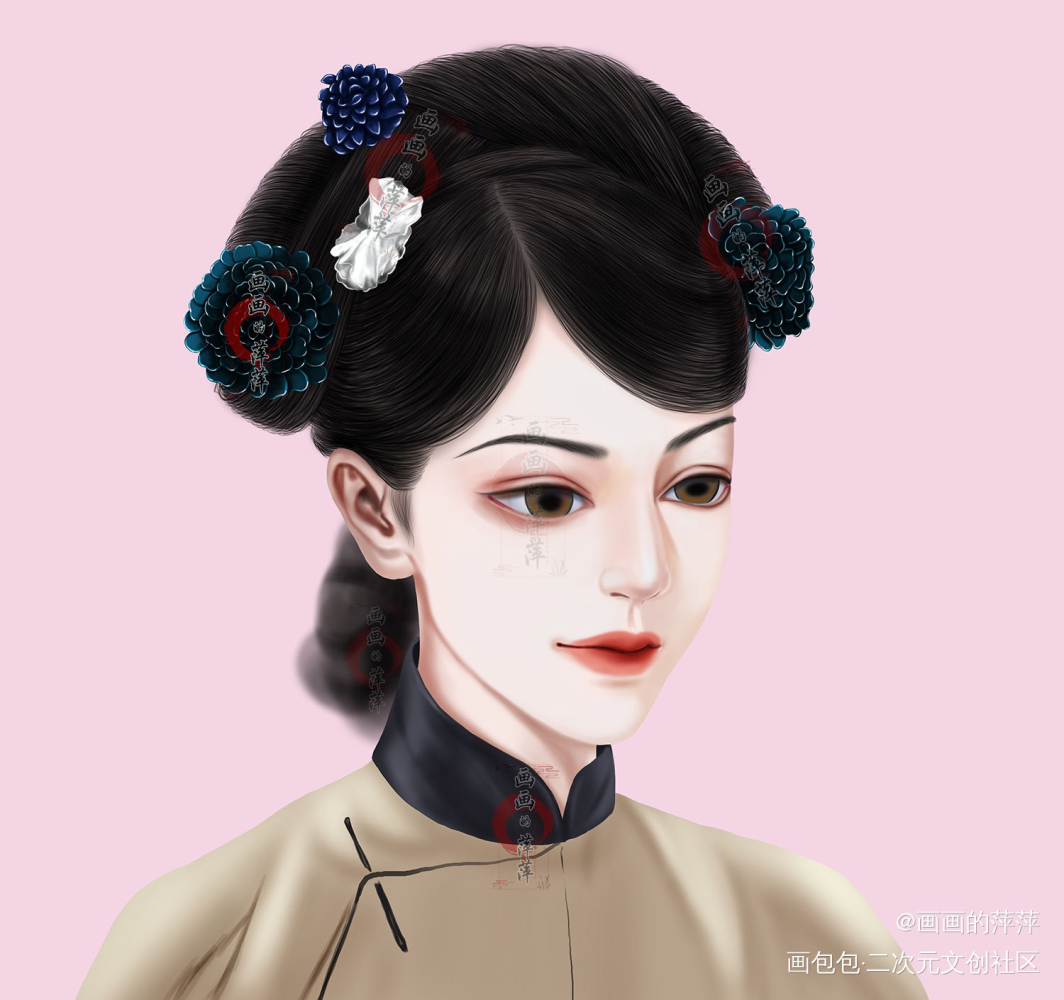 依旧如懿传里的如懿_如懿立绘厚涂我要上首推头像插画同人如懿传绘画作品