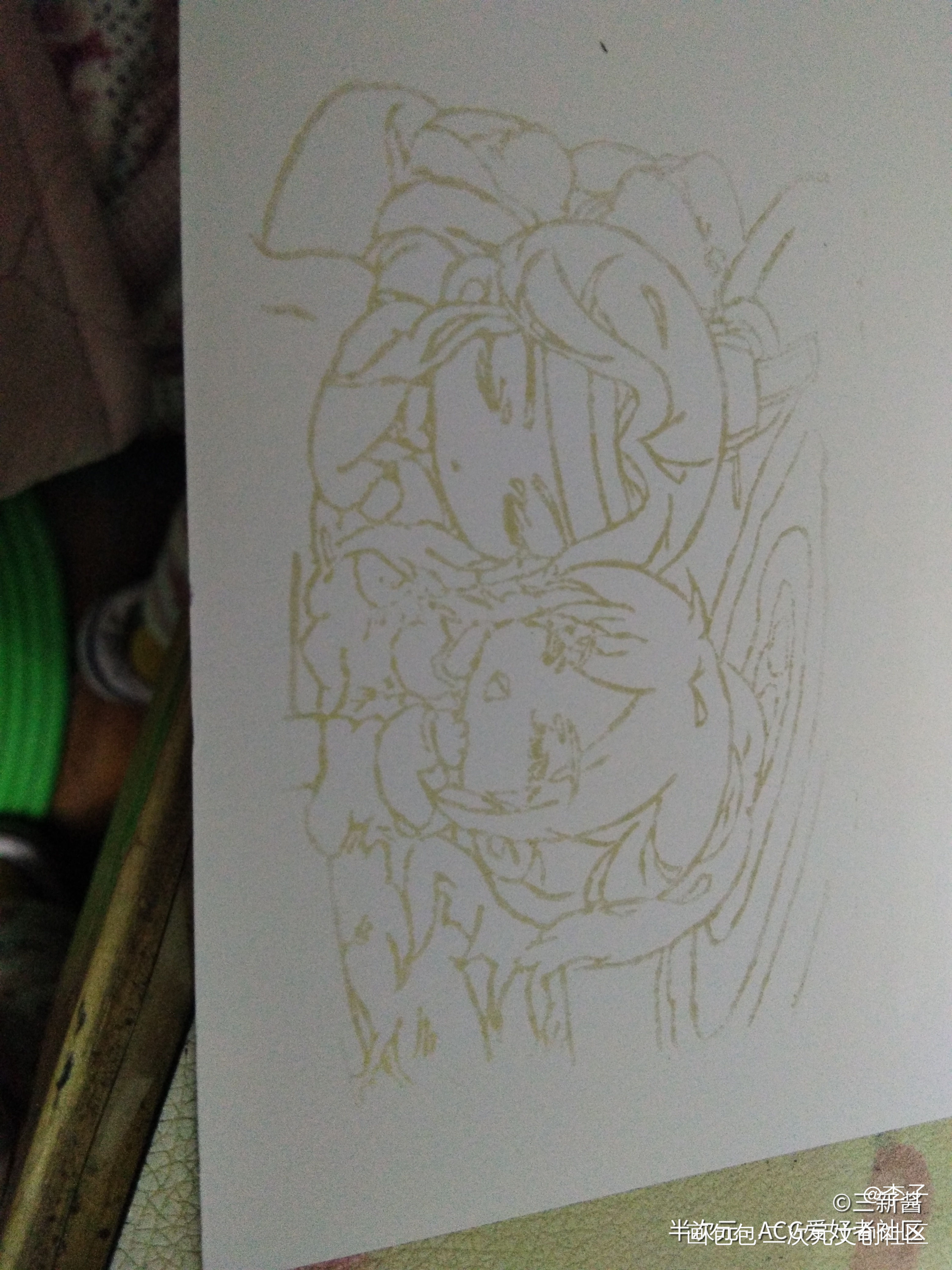 有宝贝想看印出来的效果_魔道祖师忘羡蓝忘机魏无羡Q版印片橡皮章绘画作品