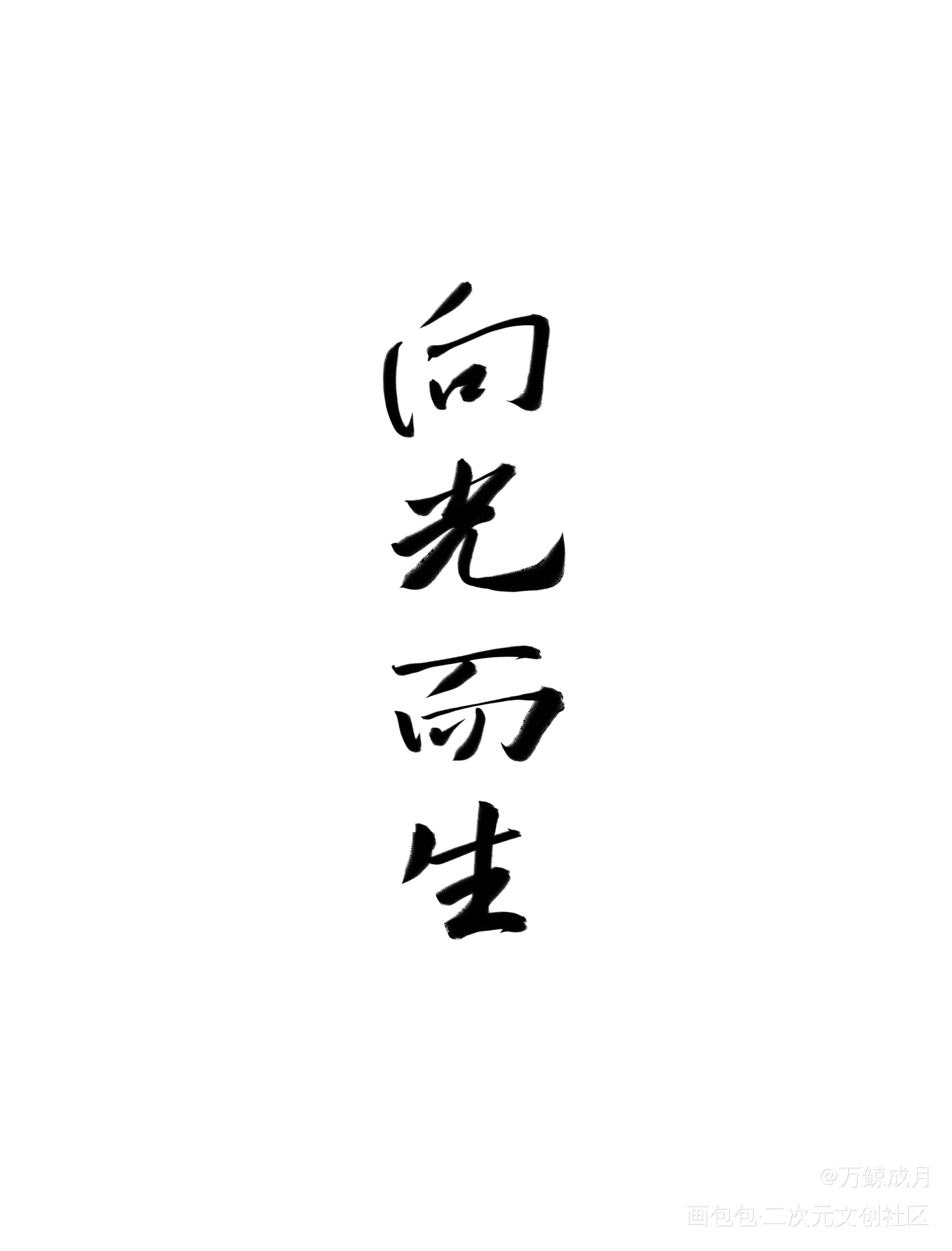 向光而生_见字如晤见字如晤板写绘画作品