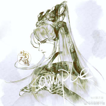 一些水墨头_金光布袋戏史艳文俏如来雁王默苍离水墨古风平涂头像同人