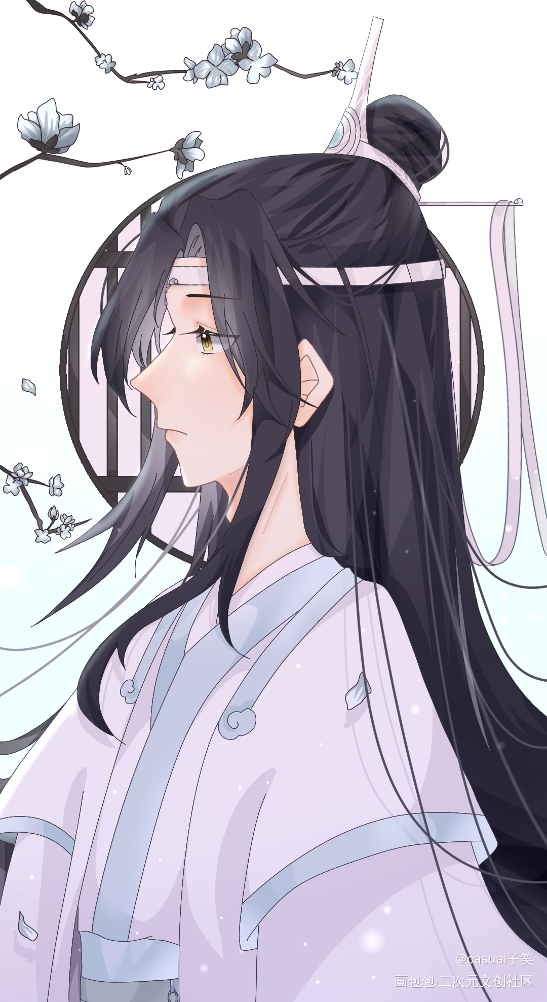 忘羡019_魔道祖师忘羡蓝忘机魏无羡魏无羡同人绘画作品